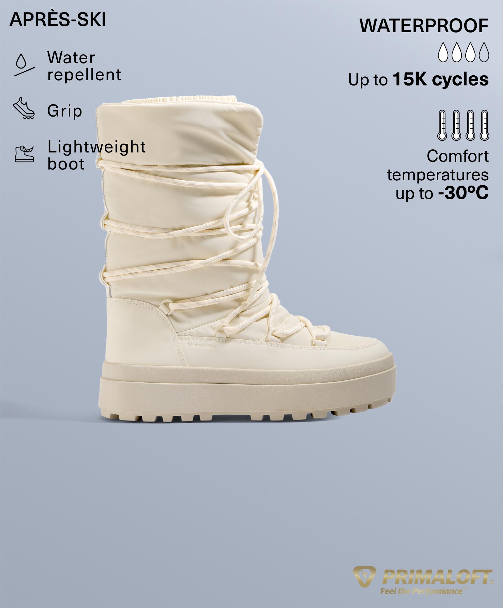 Laced nylon après-ski boots - Sale