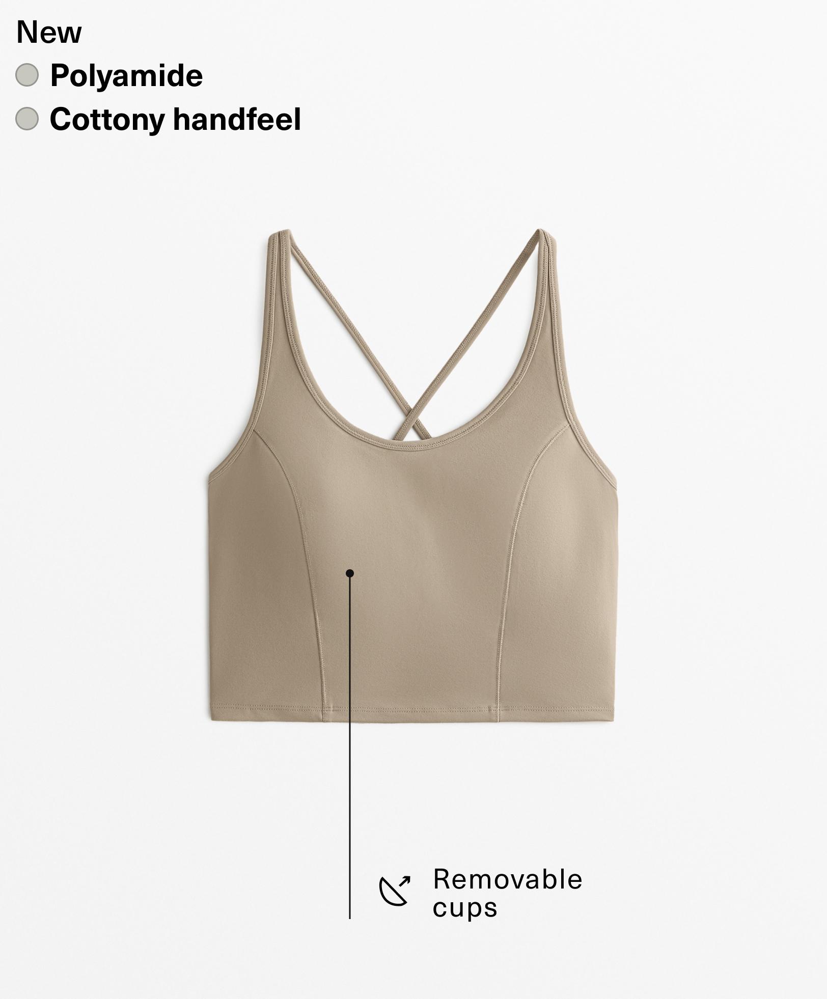 Polyamide tank top with a cotton-like feel