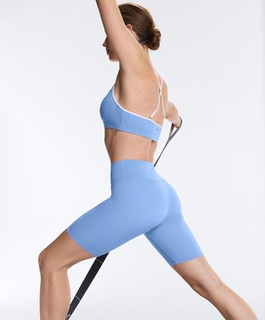 Leggings biker high rise comfortlux 20 cm — PALE LAVENDER BLUE 4