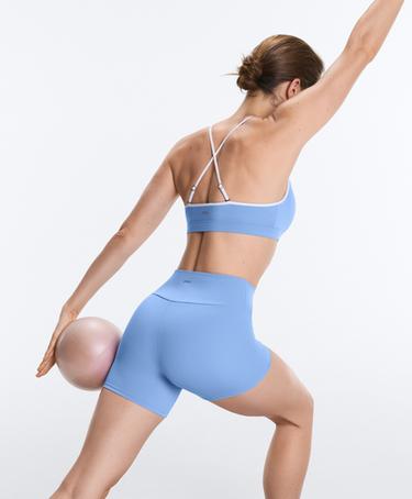 Hot pants high rise Comfortlux 10 cm — PALE LAVENDER BLUE 4