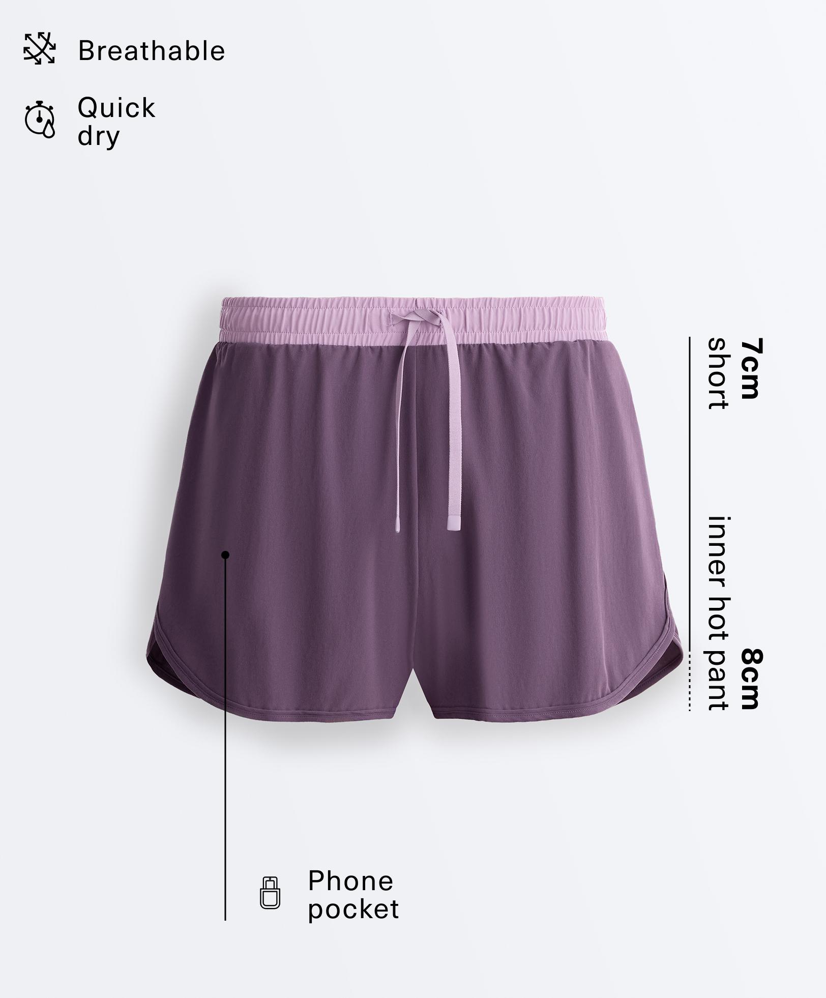 2-in-1 Technical Shorts — WASHED PURPLE