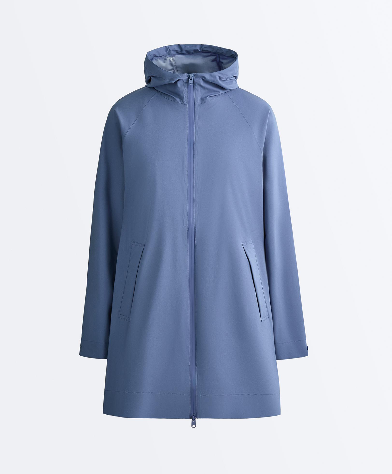 Packable super extra lightweight 10k waterproof jacket — BRIGHT GREY-BLUE