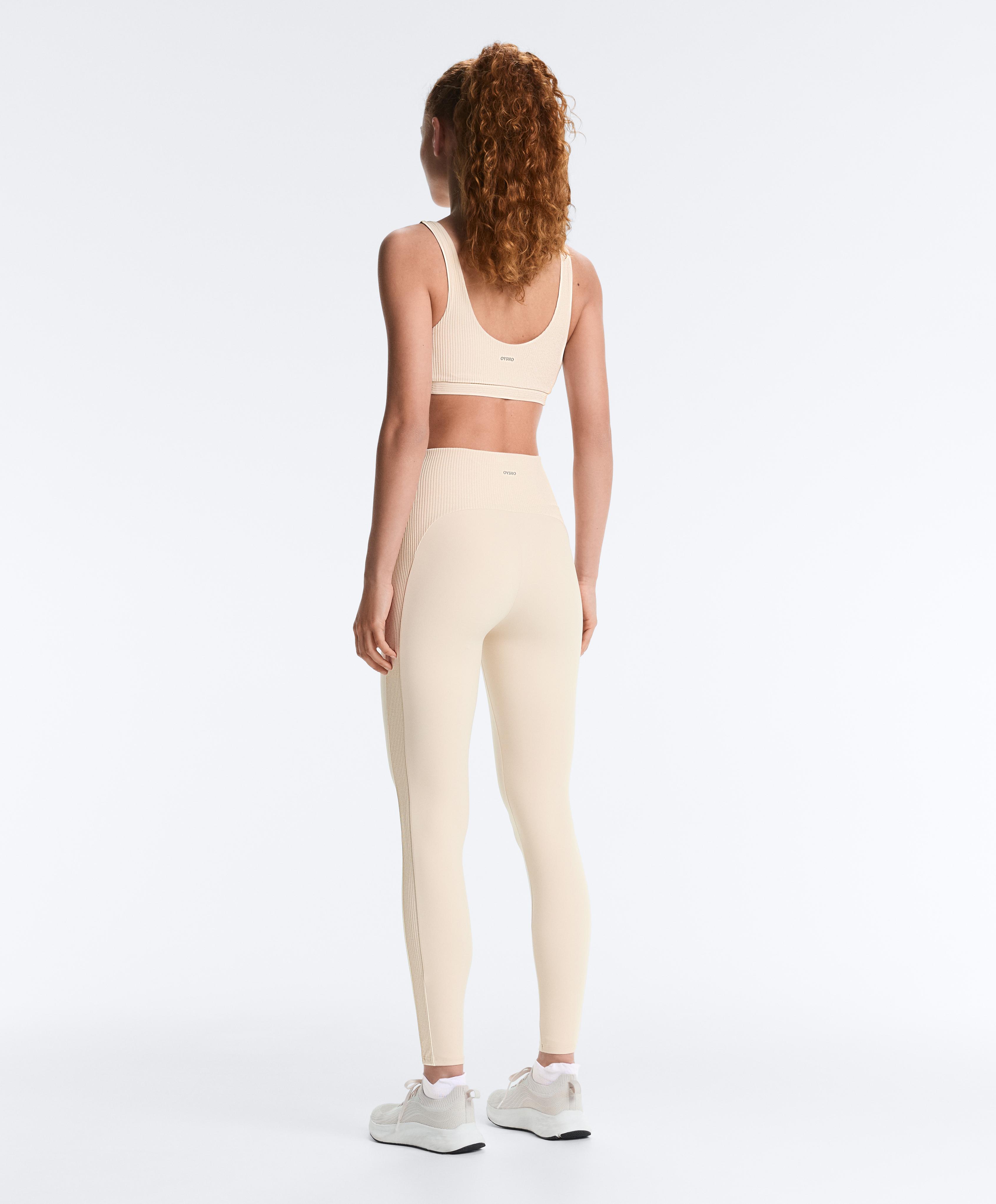 Rib Comfortlux top — PALE BEIGE