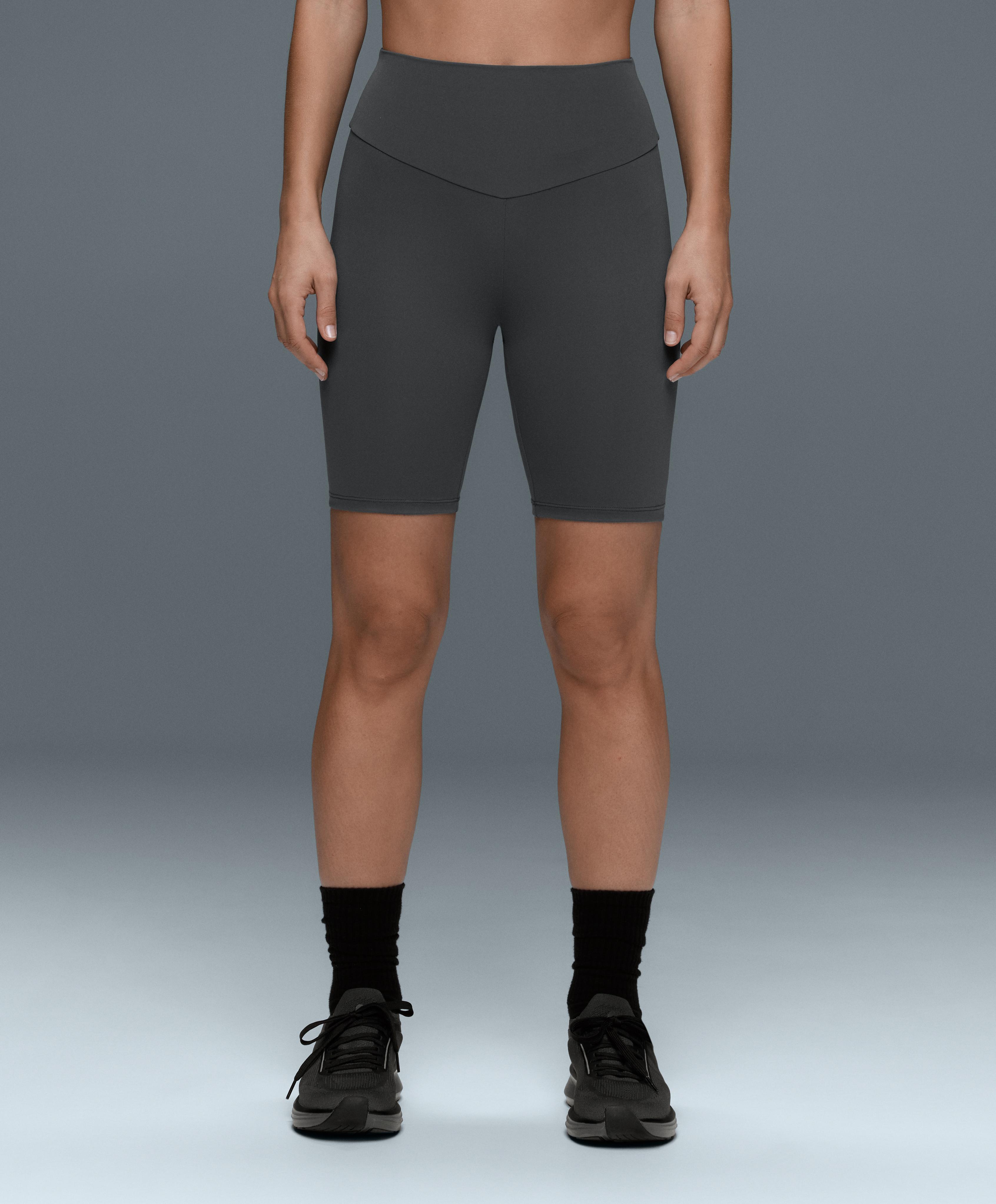 Comfortlux high-rise 20cm biker leggings — STEEL GREY