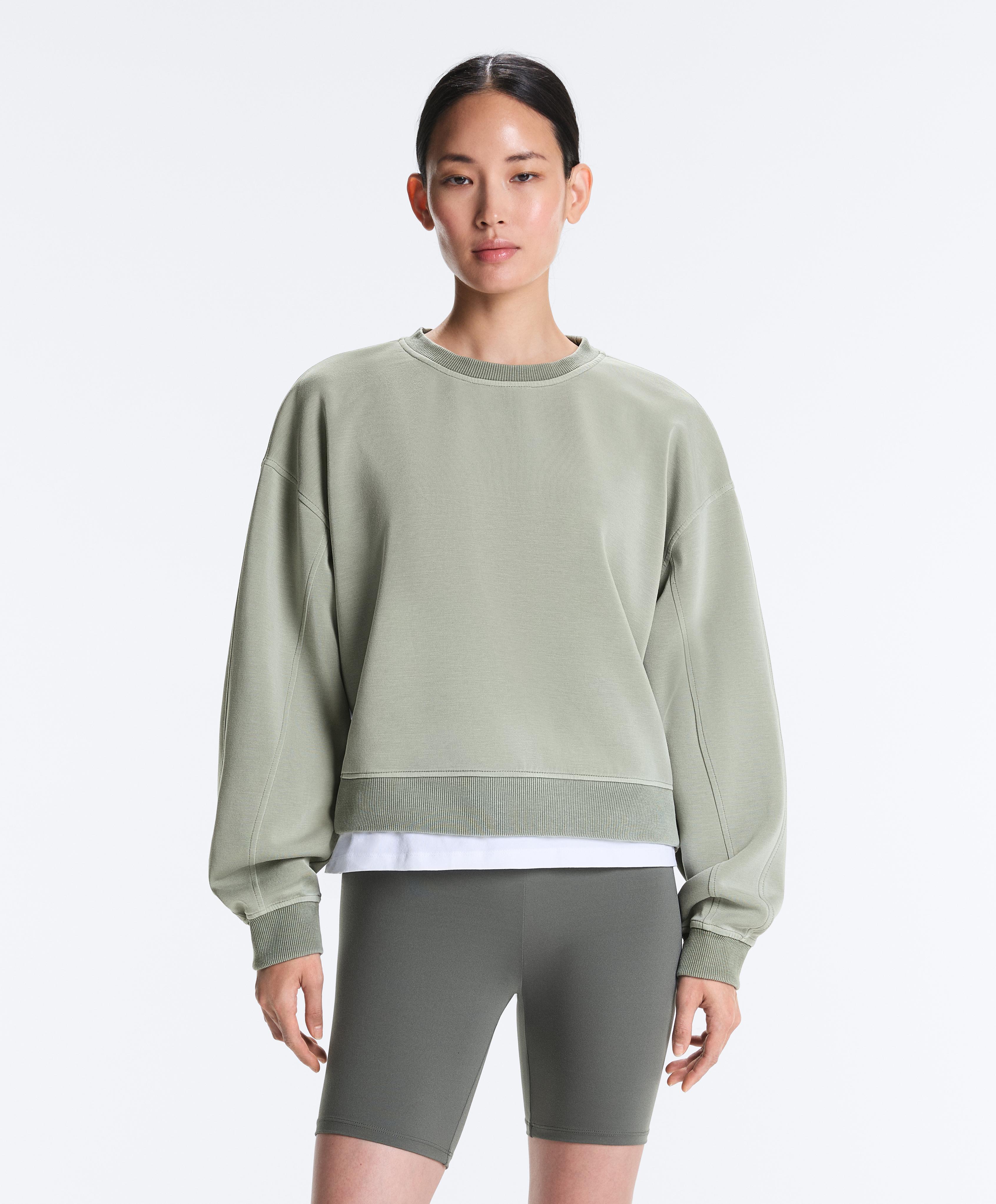 Sweat col rond en modal au toucher doux Sweat col rond en modal au toucher doux