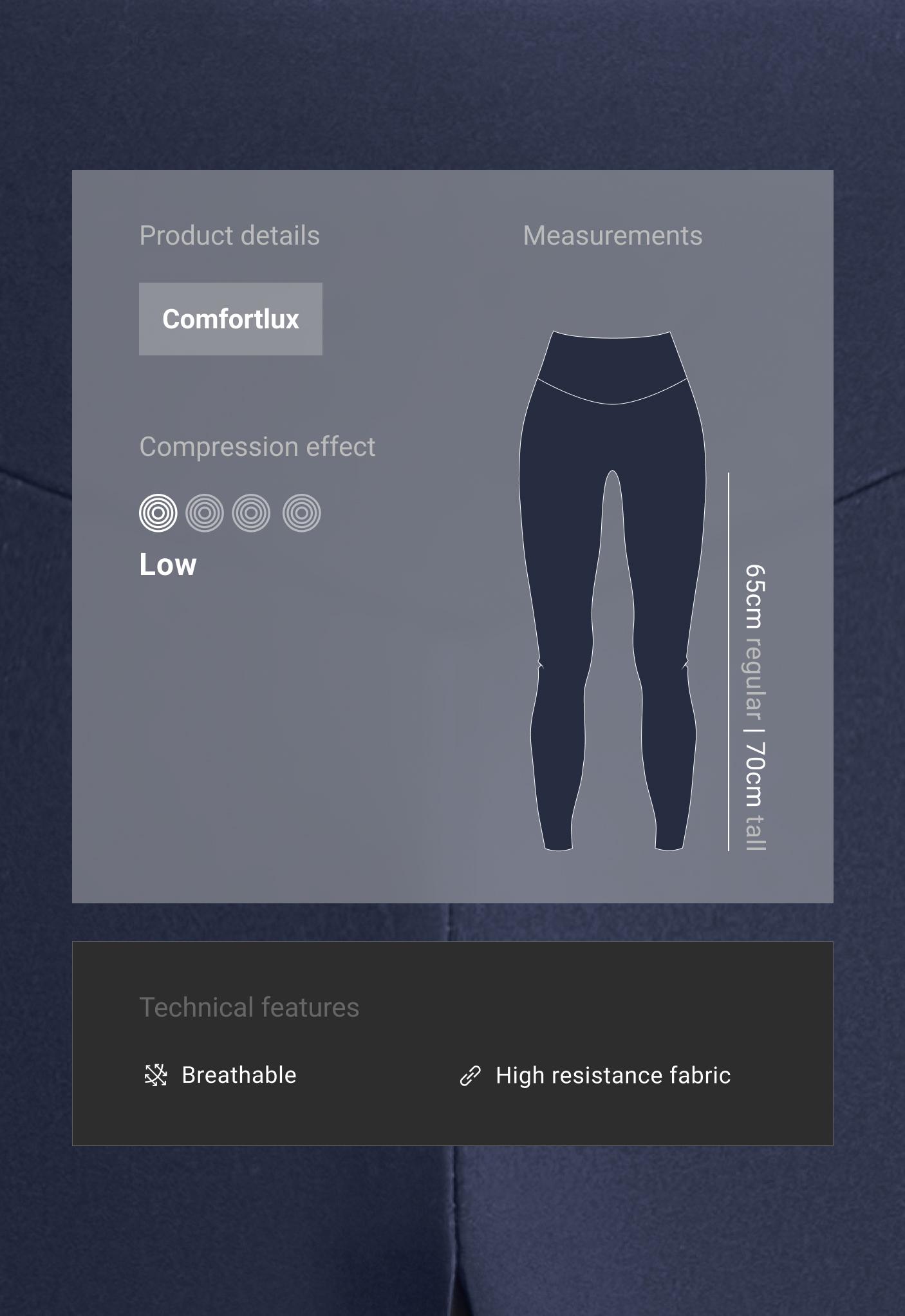 Comfortlux high-waisted ankle-length leggings