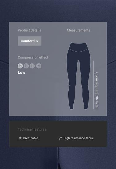 Ankle-length High rise Comfortlux leggings — NAVY BLUE 2