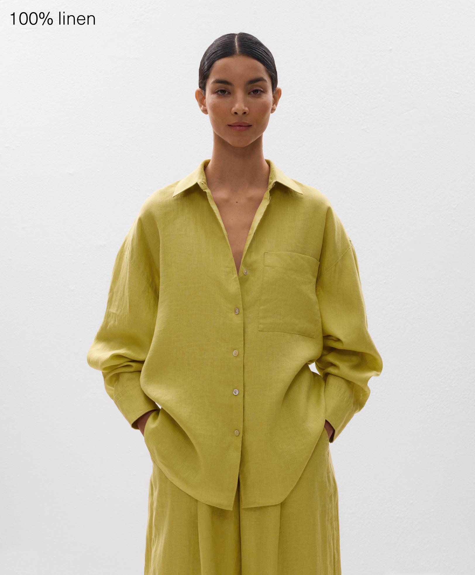 100% linen relaxed shirt - Sale