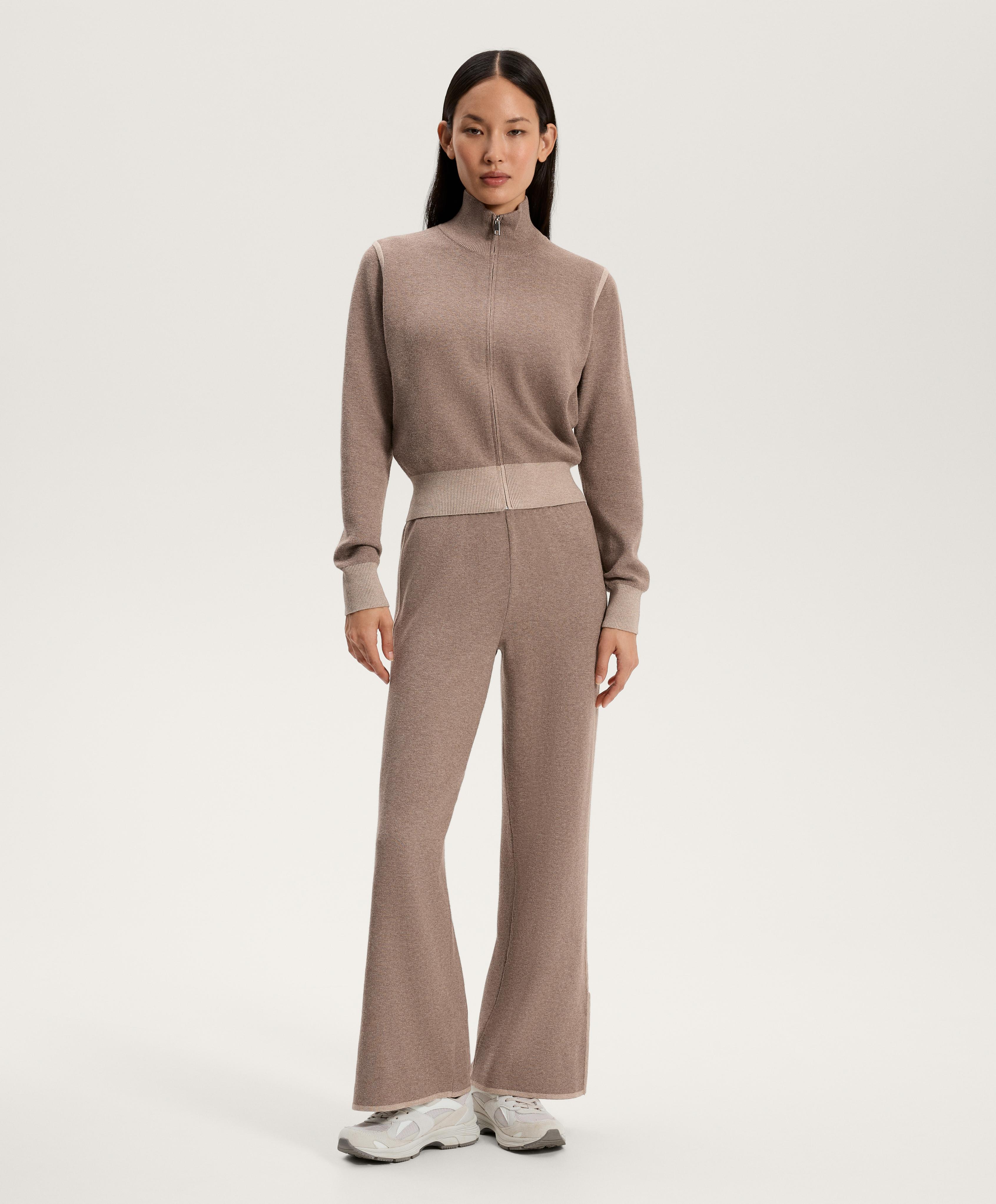 Комплект Total look прямого крою piping кольору норки