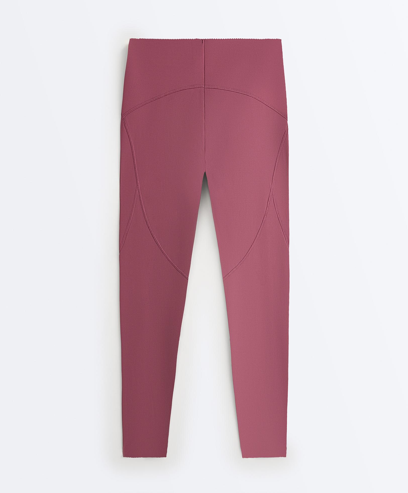 Basic compressive high-waisted ankle-length leggings — DUSTY ROSETTE