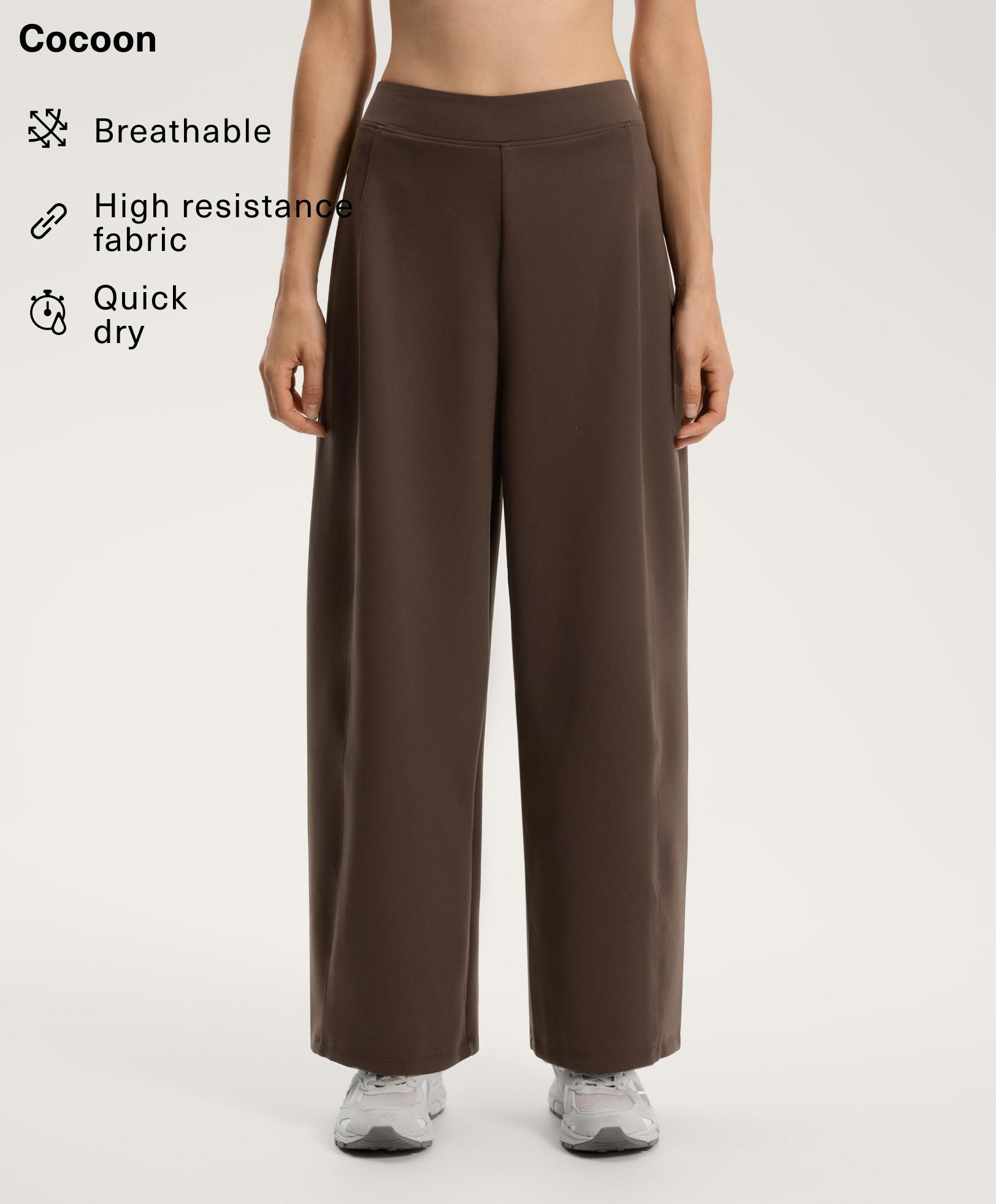 Neoprene-effect high-rise cocoon trousers Neoprene-effect high-rise cocoon trousers