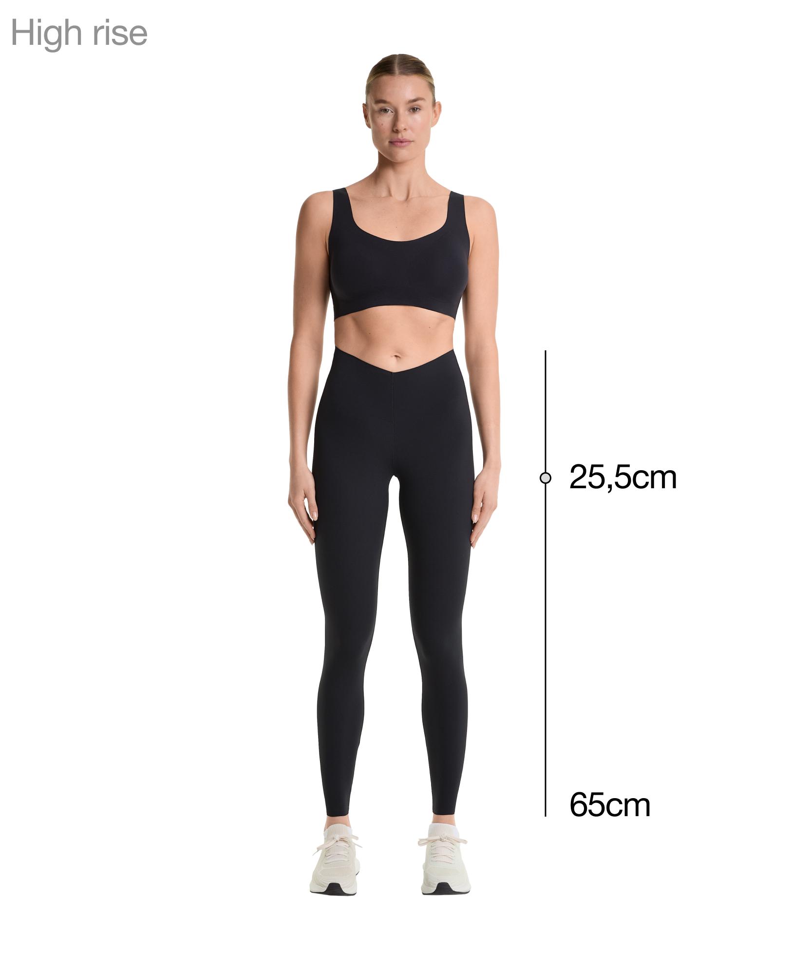 V-cut light touch 65cm ankle-length leggings