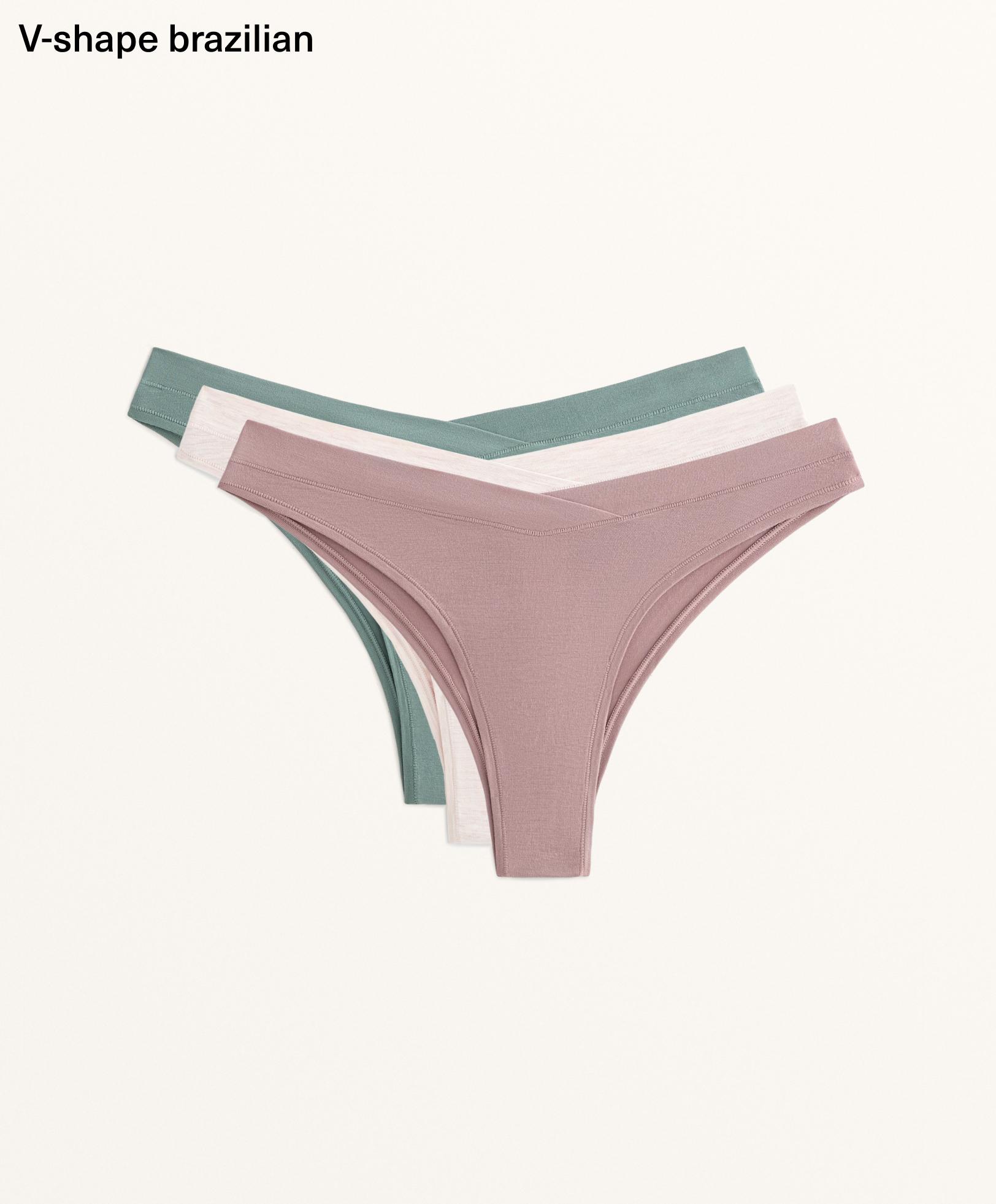 3 slip brasiliana misto modal taglio a V 3 slip brasiliana misto modal taglio a V