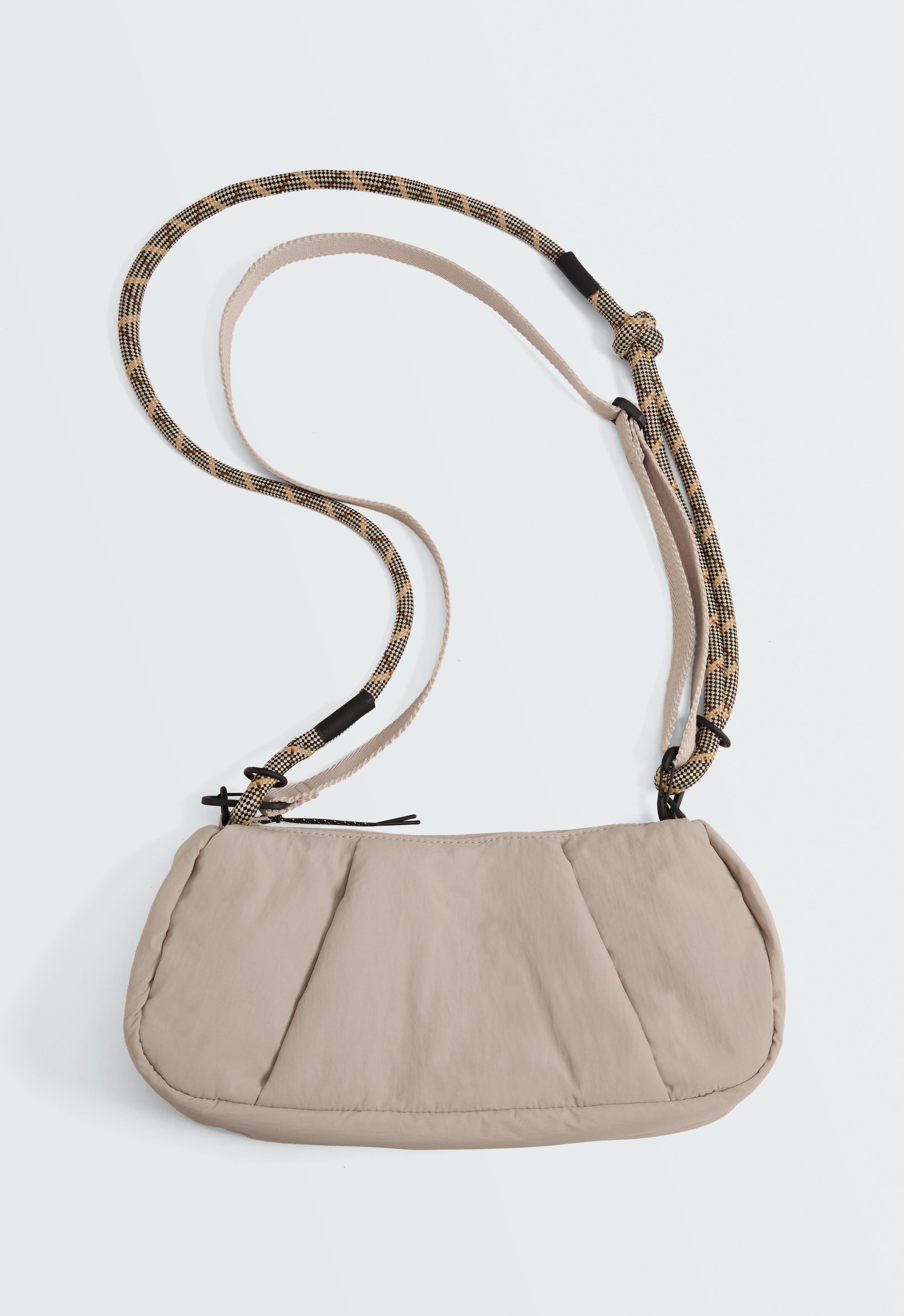 Padded crossbody bag — ECRU