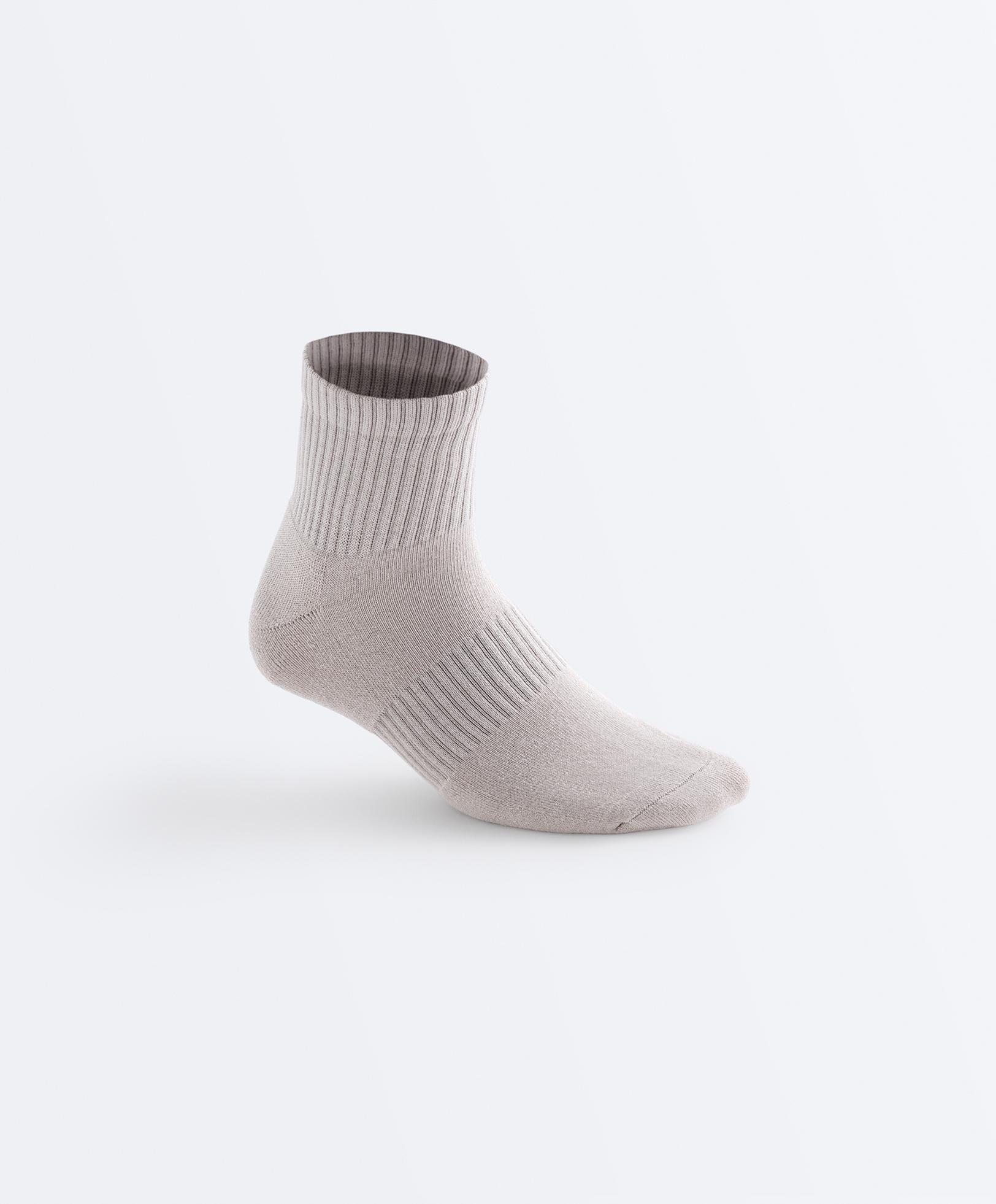 3-pack cotton socks — PALE MINK