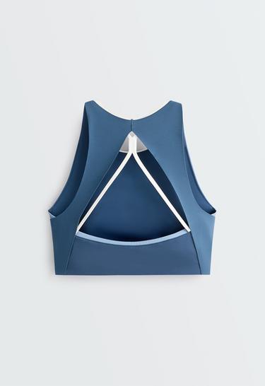 Compressive blocks tank top — MID GREY-BLUE 8