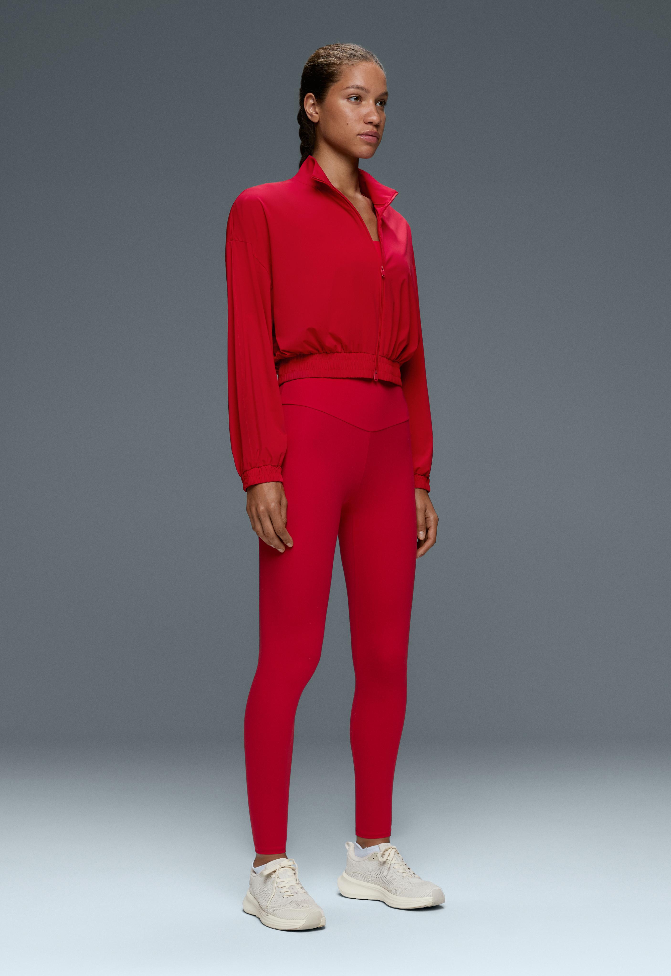 Light Touch boxy technical jacket — BRIGHT RED
