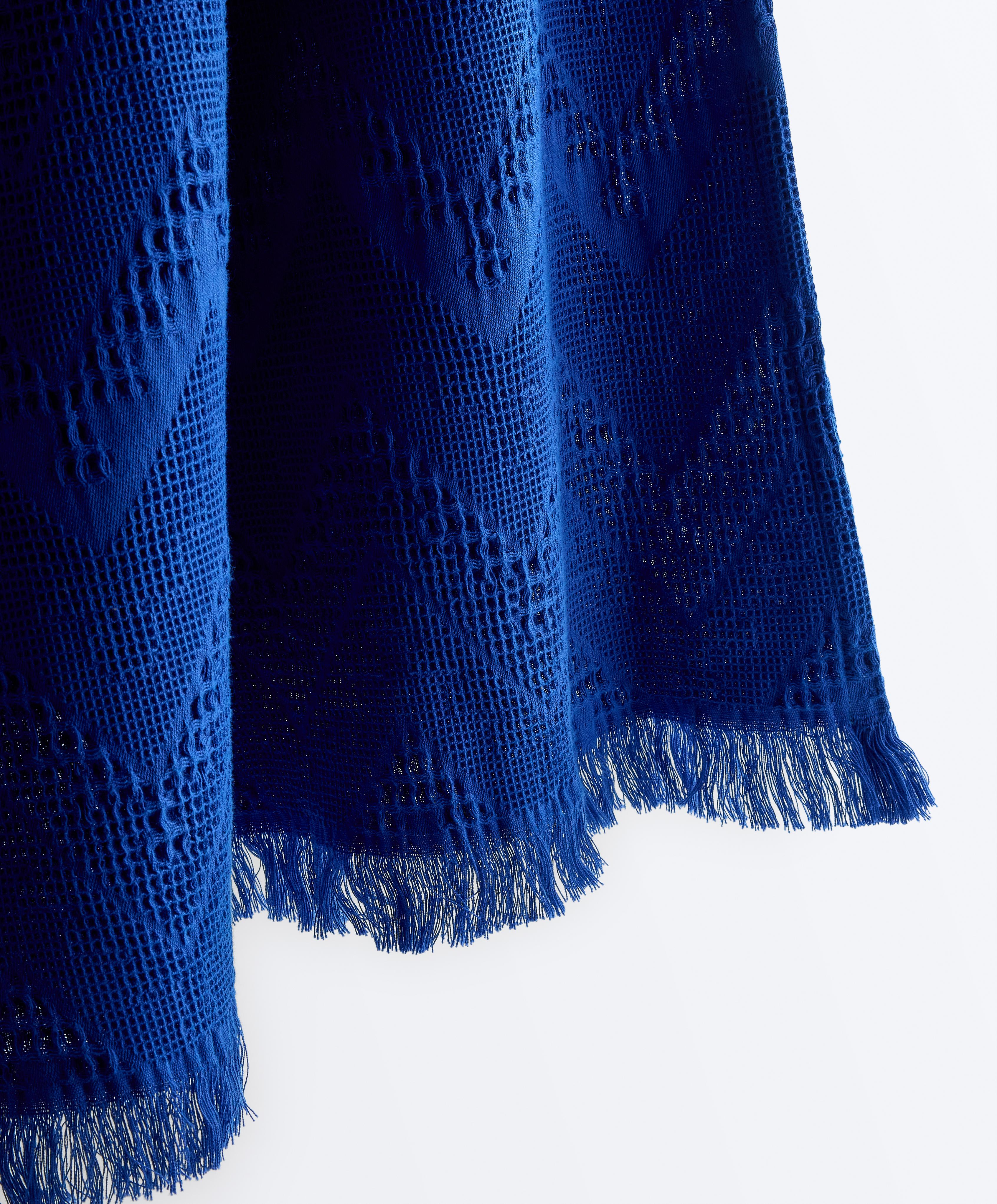 100% cotton chevron towel — KLEIN BLUE