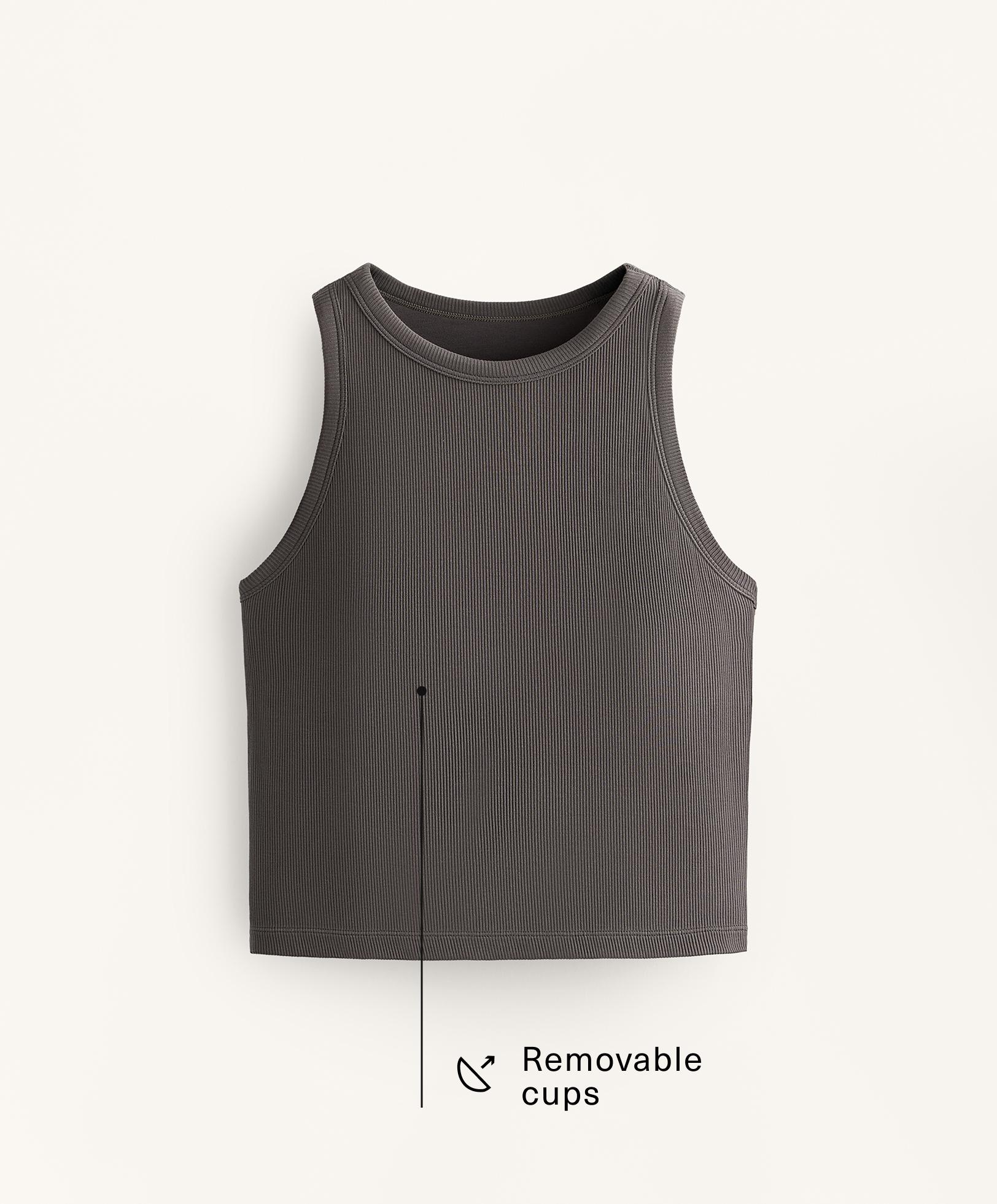 Tank top largo rib mezcla modal