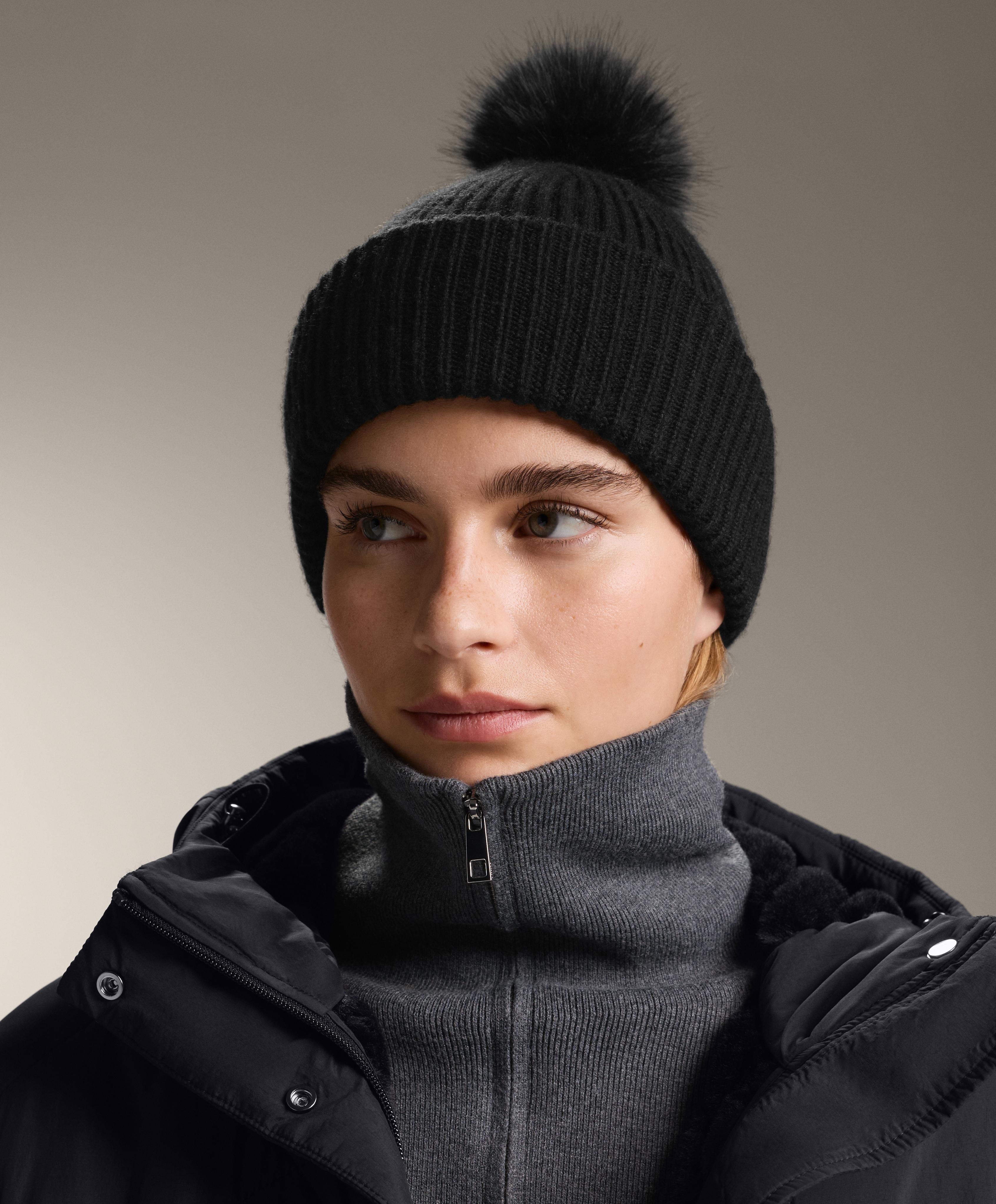 Gorro punto pompón mezcla lana