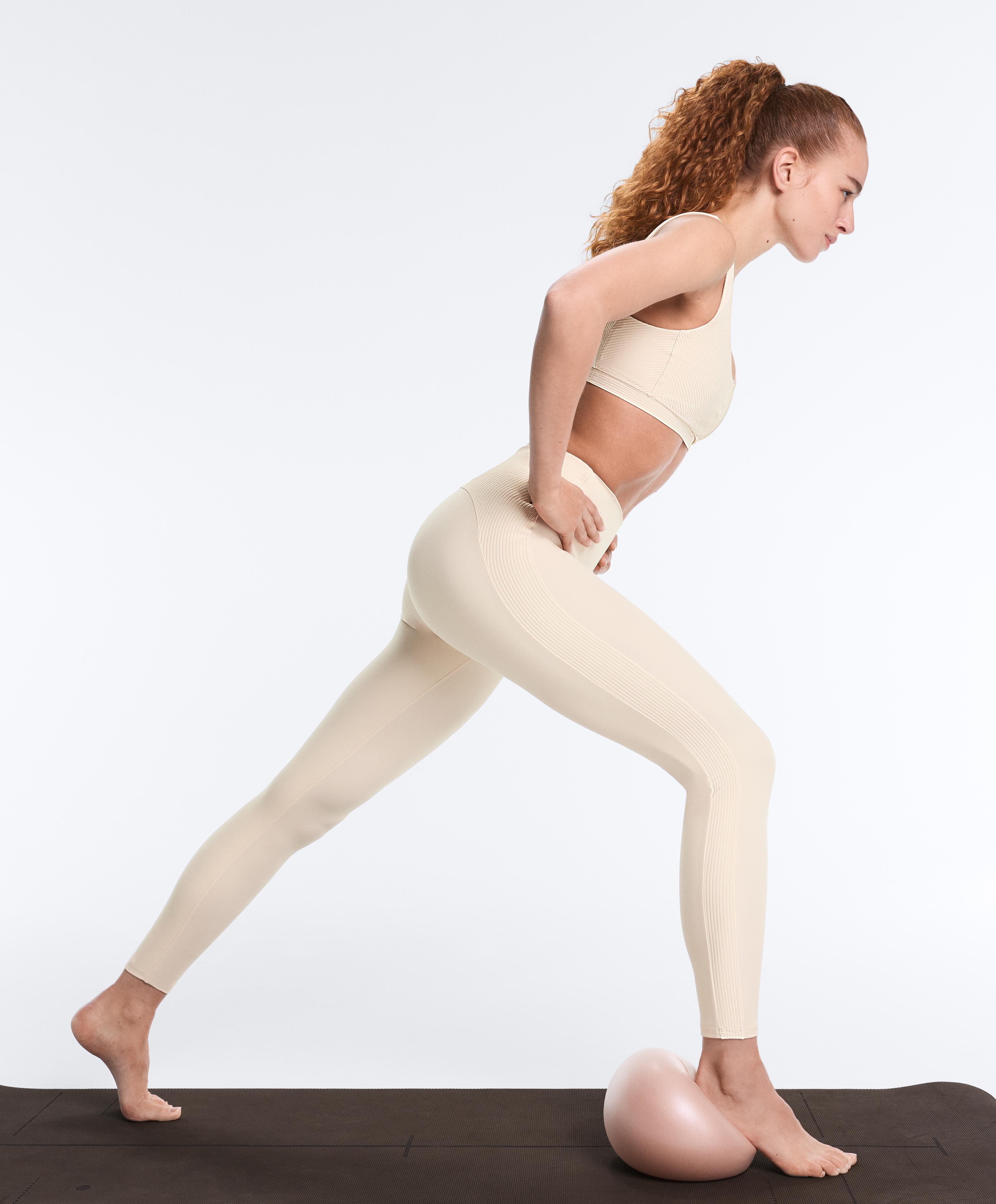 Rib Comfortlux top — PALE BEIGE