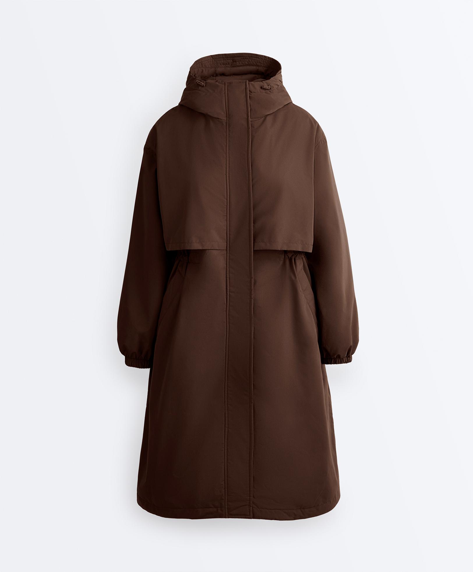 FELLEX® with AEROGEL 10k waterproof long padded jacket — BROWN