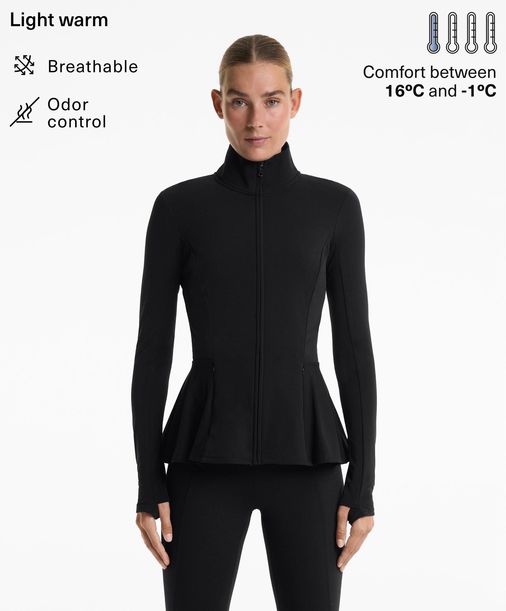 Casaco técnico light warm peplum