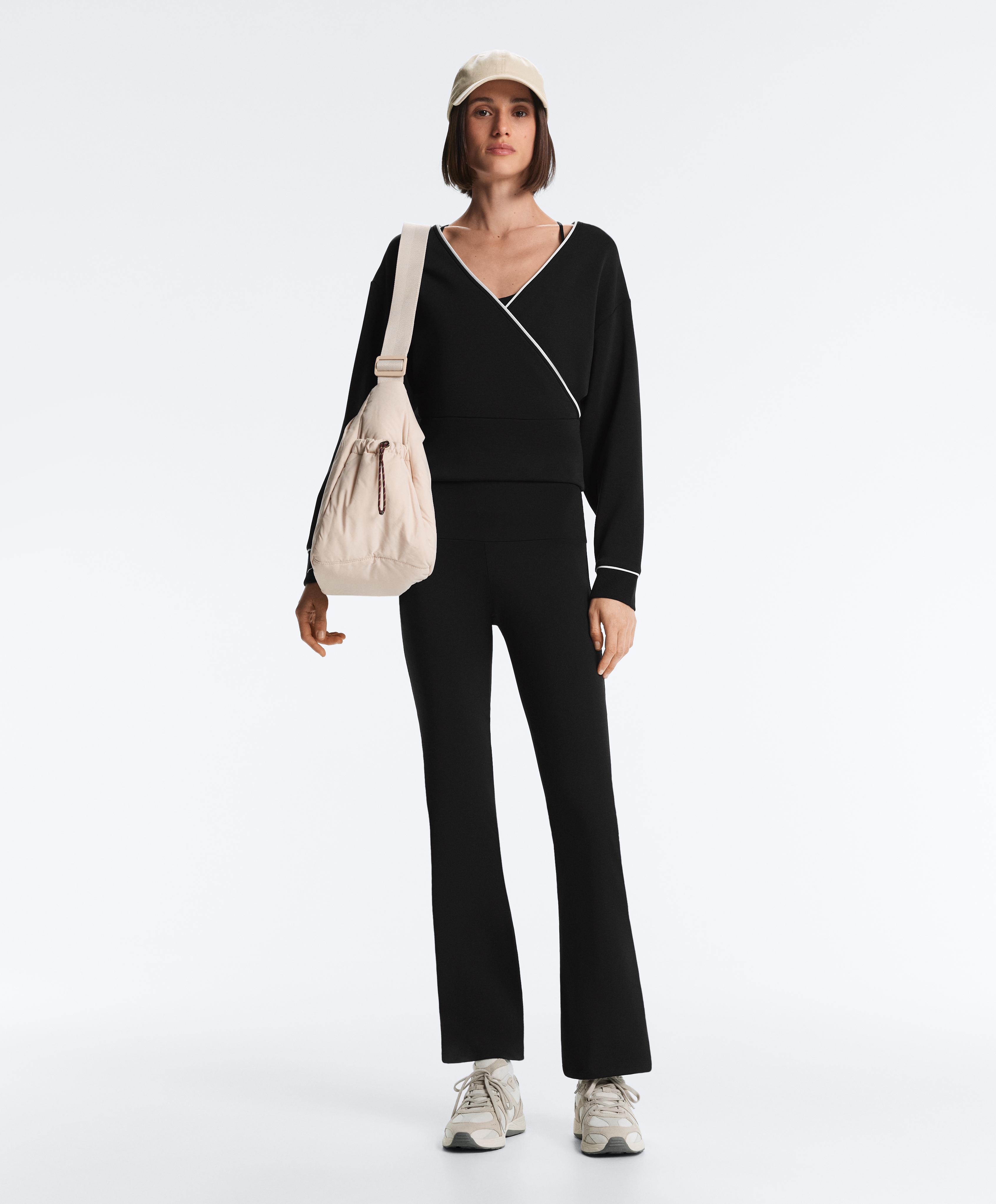 Shopper bag with side pockets — ECRU