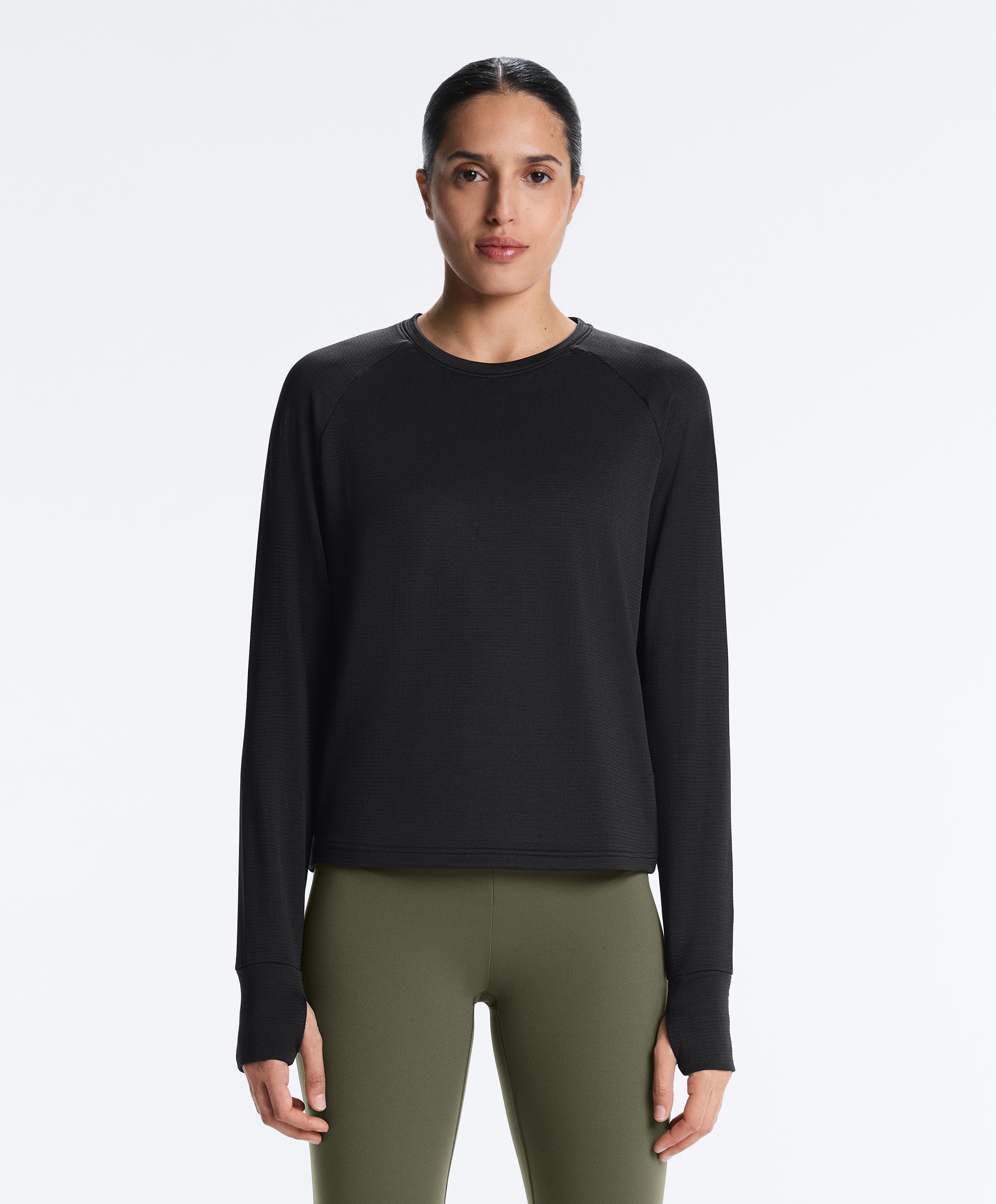 Long-sleeved technical T-shirt — BLACK