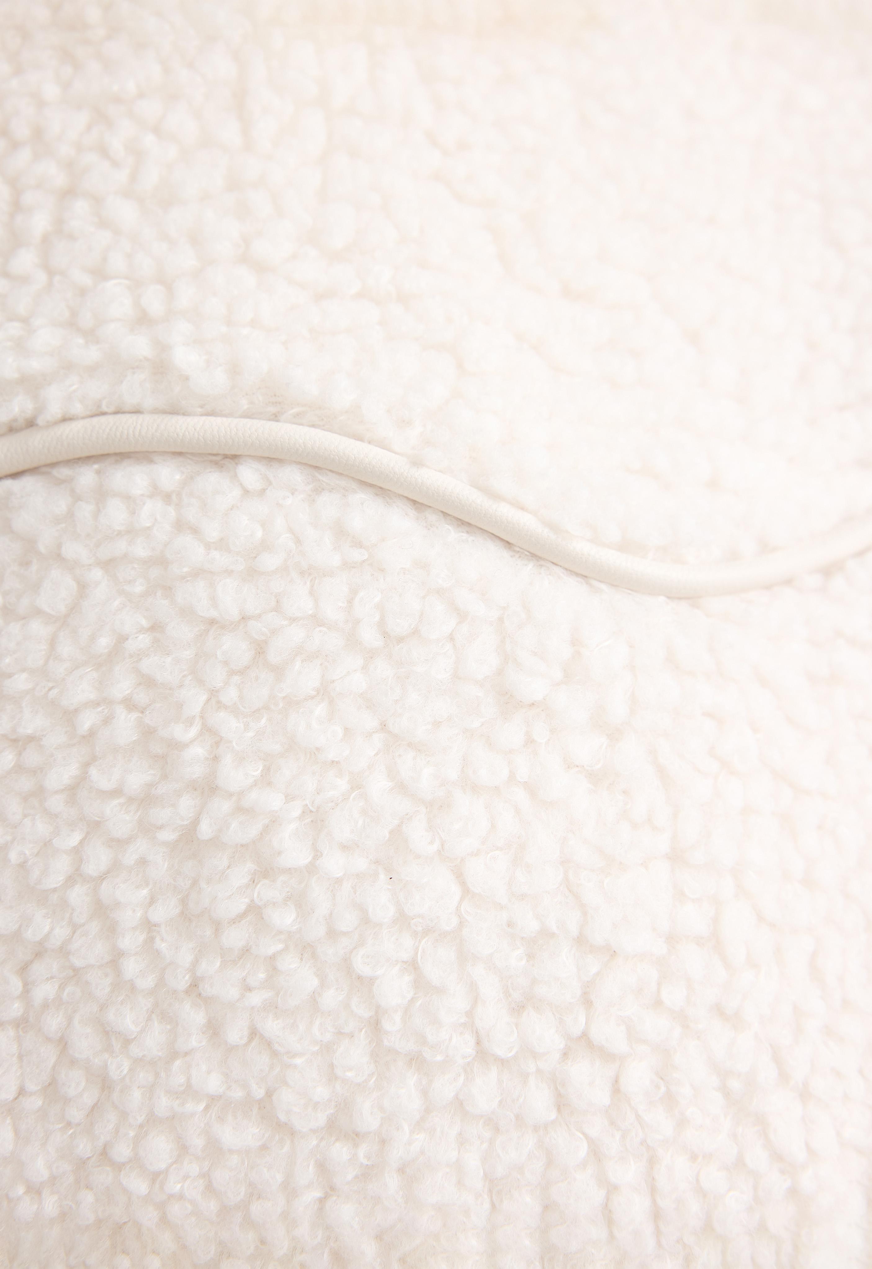 Piping faux-shearling jacket — ECRU