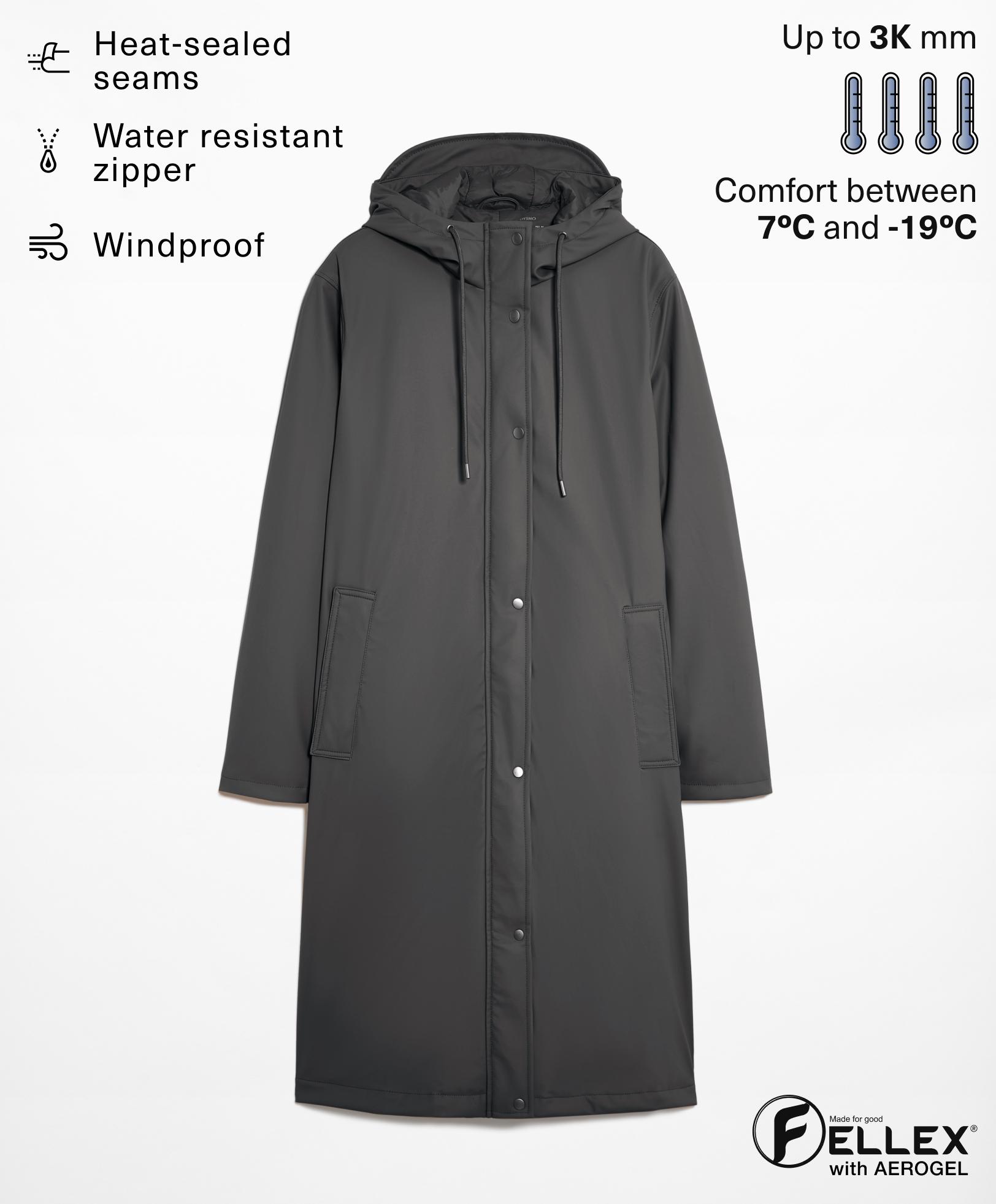 3k water-resistant long padded jacket - Sniženje