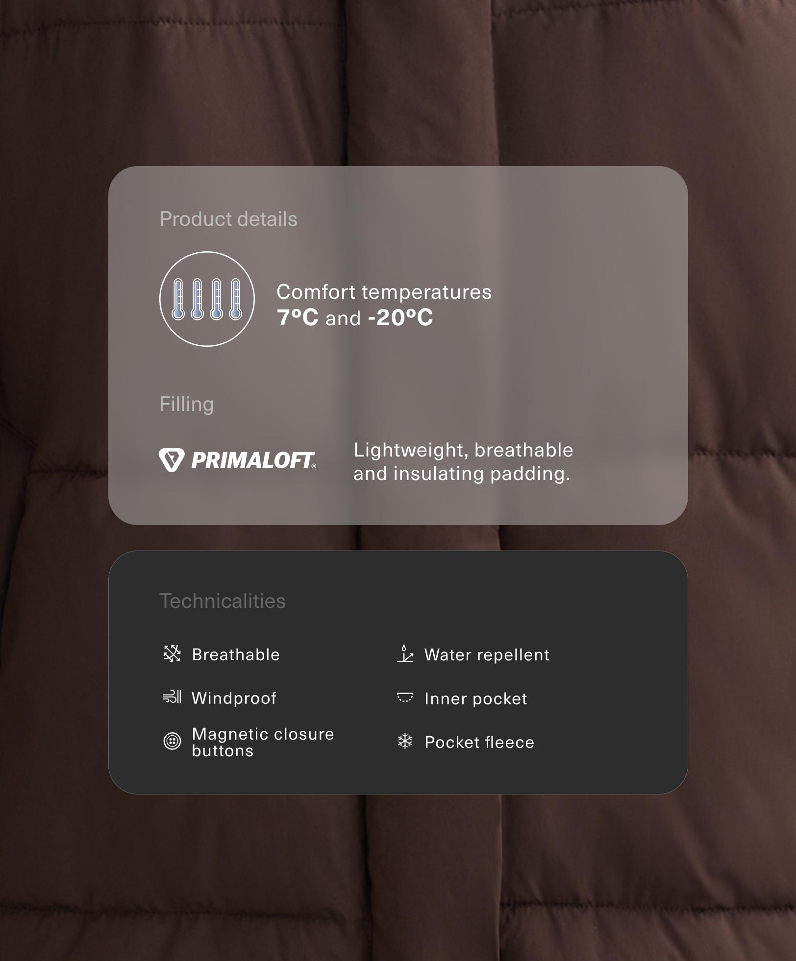 Стьобана куртка Primaloft® з водовідштовхувальної тканини Стьобана куртка Primaloft® з водовідштовхувальної тканини