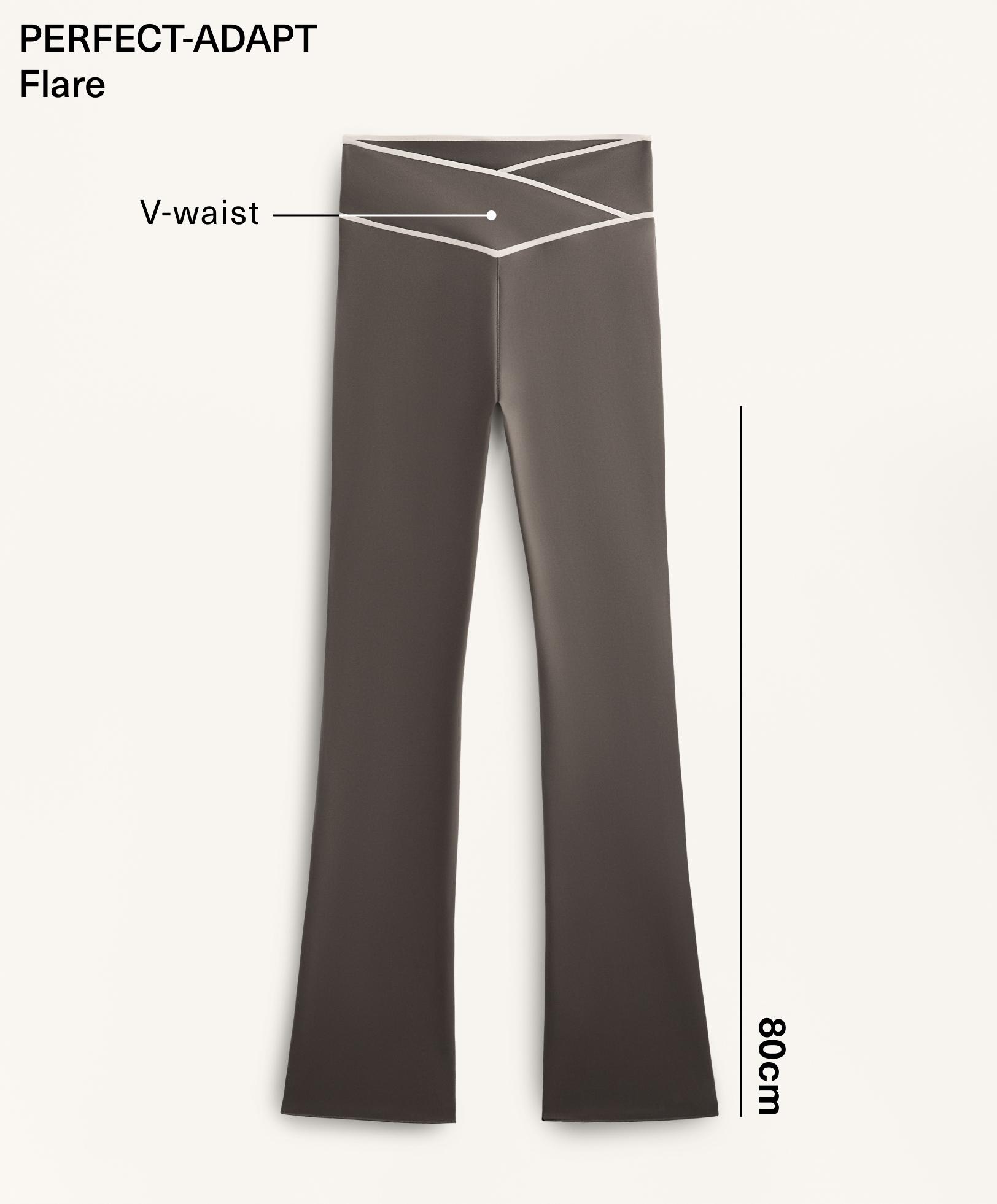 Perfect-adapt cross V-waist flare trousers Perfect-adapt cross V-waist flare trousers