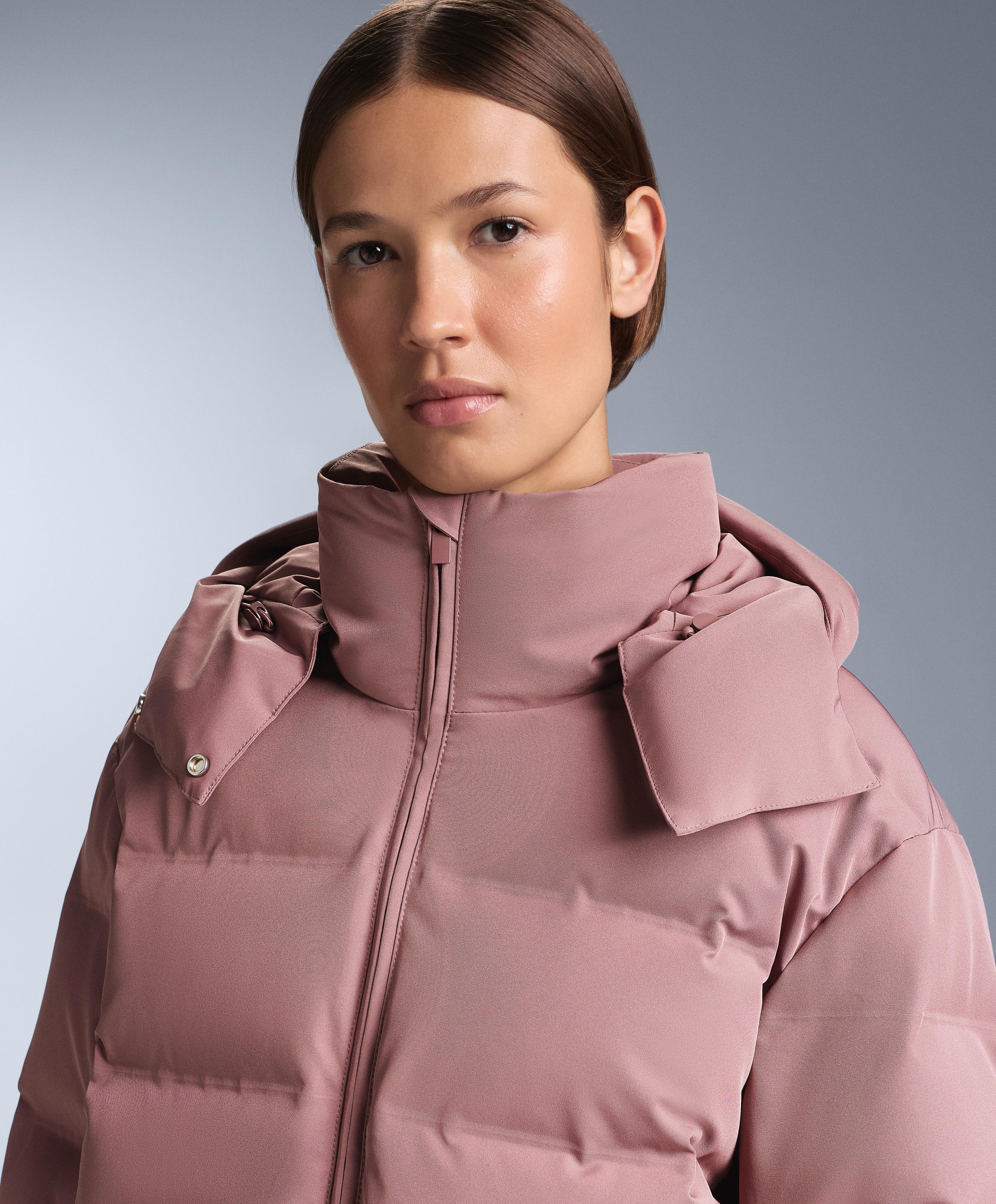 MINARDI PIUME SKI water-resistant 80% down and 20% feather jacket — PINK-MAUVE