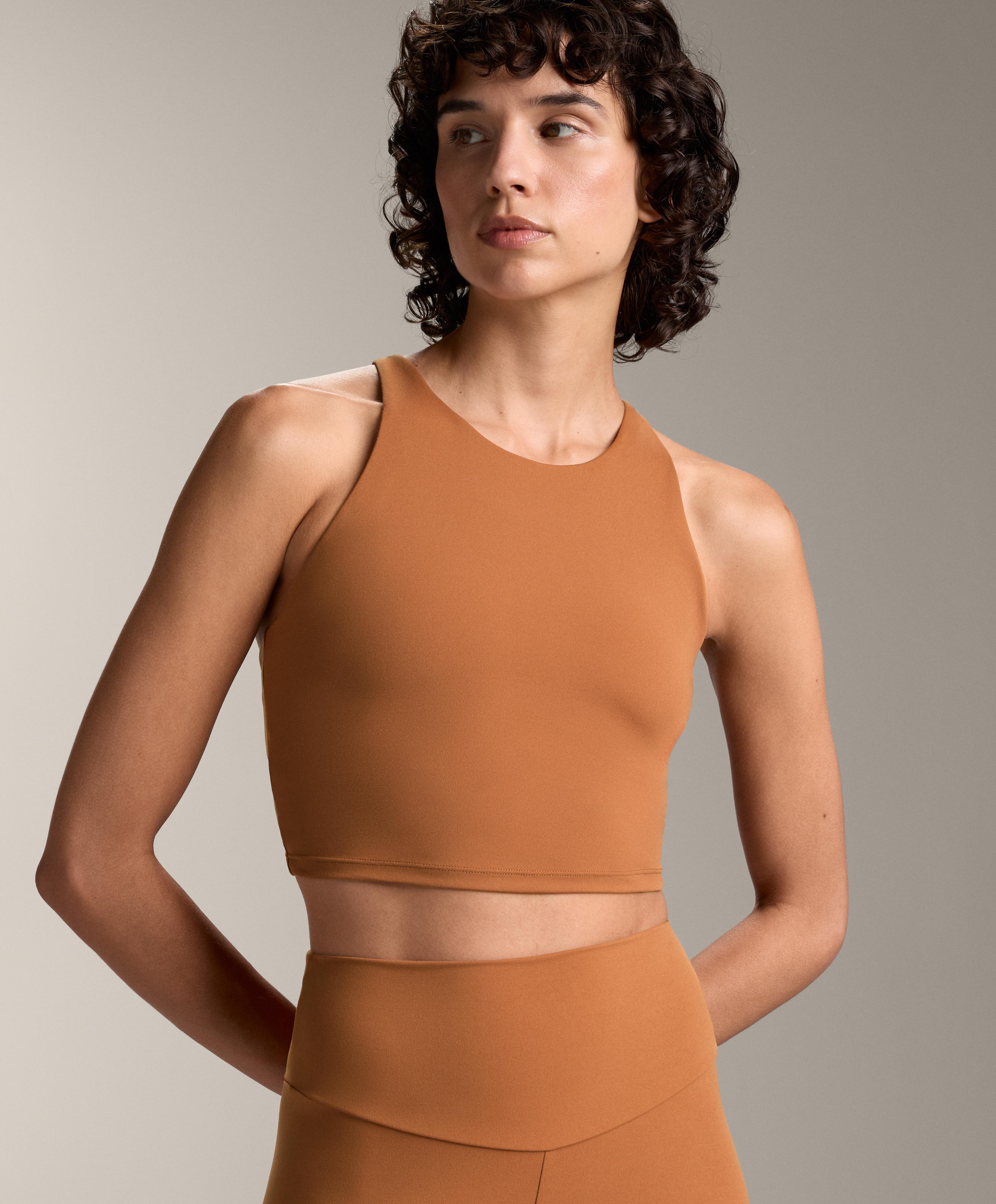 Comfortlux strap tank top with cups
