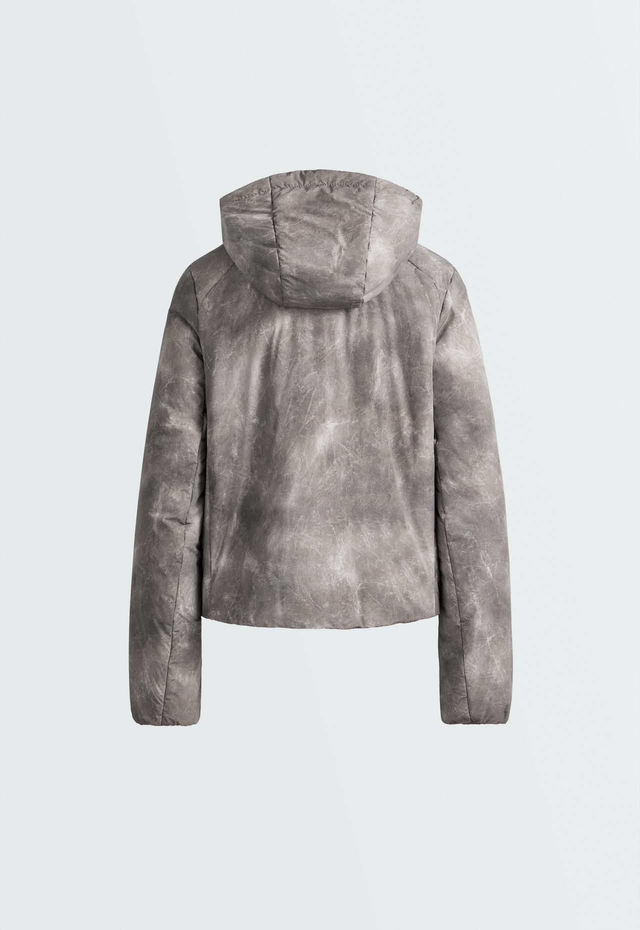 Printed boxy FELLEX® Volcanic technical padded jacket — CHARCOAL GREY