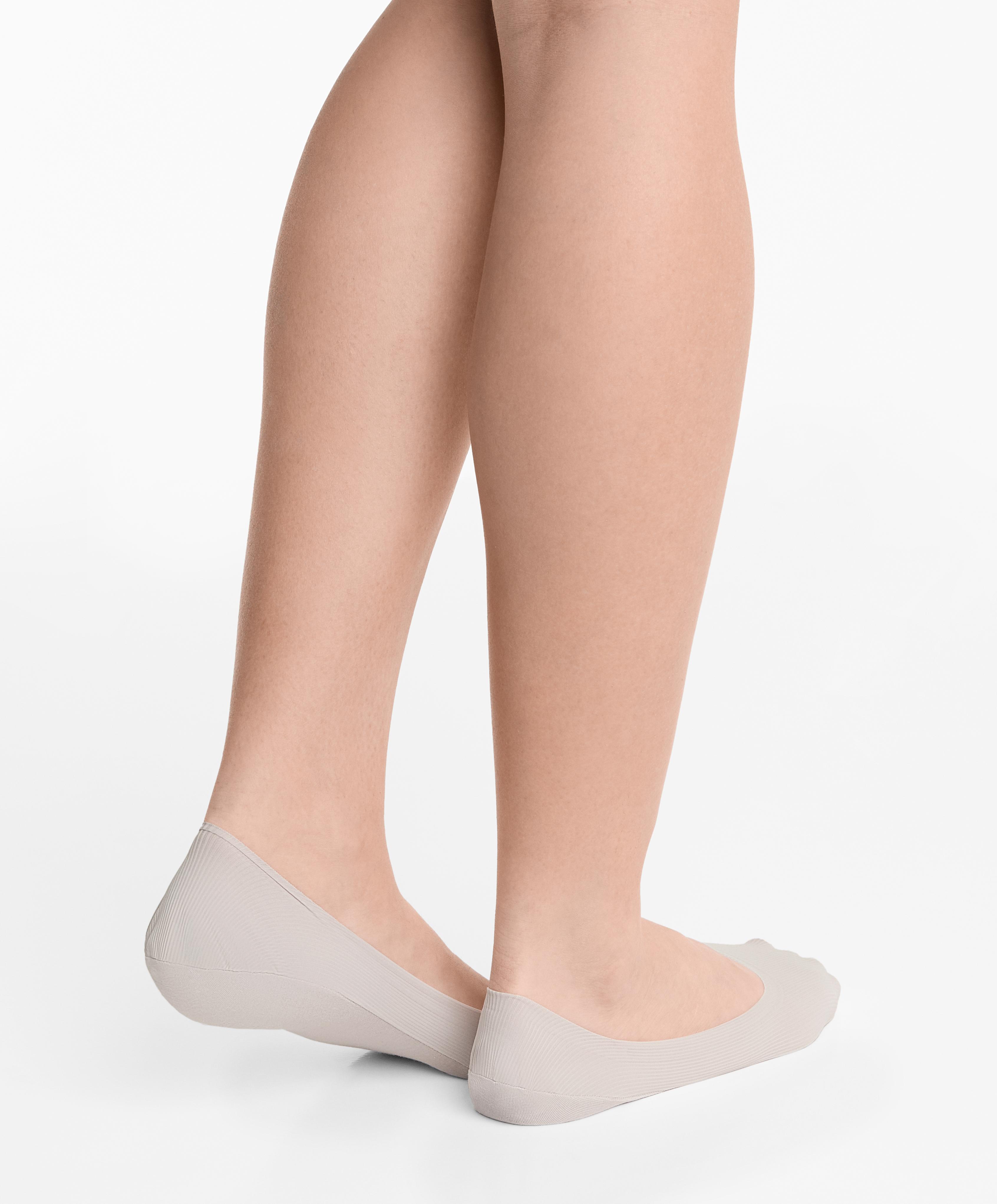 2 pairs of medium cut invisible socks with rib microfibre - Sale 2 pairs of medium cut invisible socks with rib microfibre - Sale