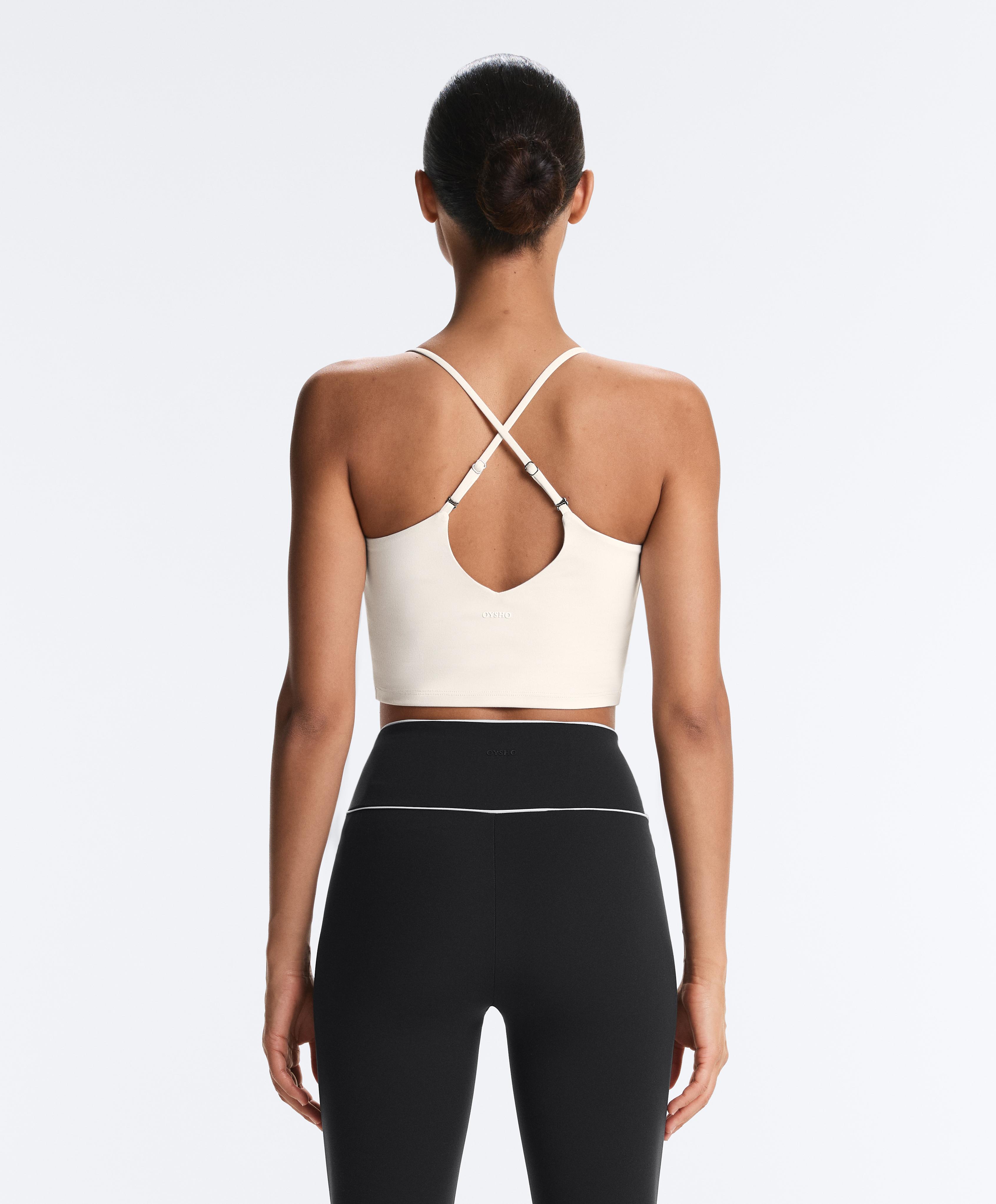 Comfortlux tank top with adjustable straps — PALE ECRU