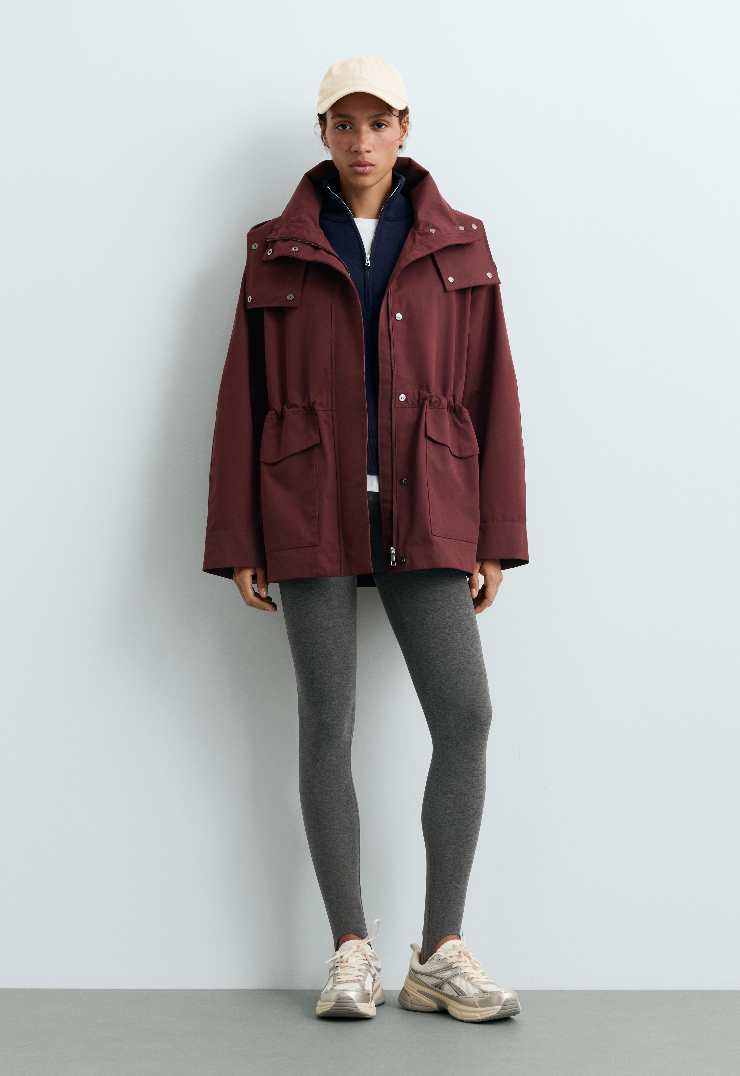 Veste imperméable 10 k en coton évasée