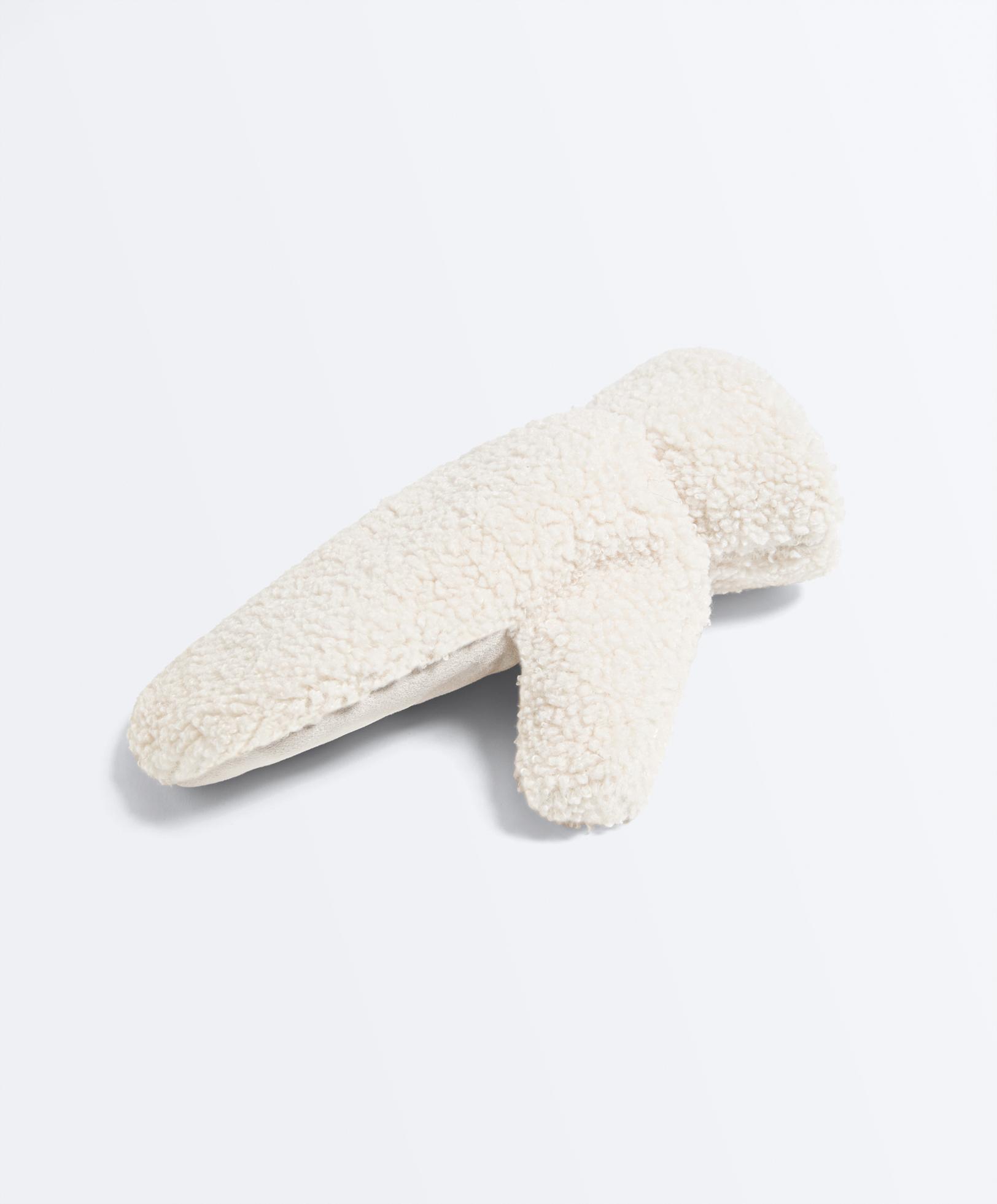 Moufles effet mouton avec cordon Moufles effet mouton avec cordon