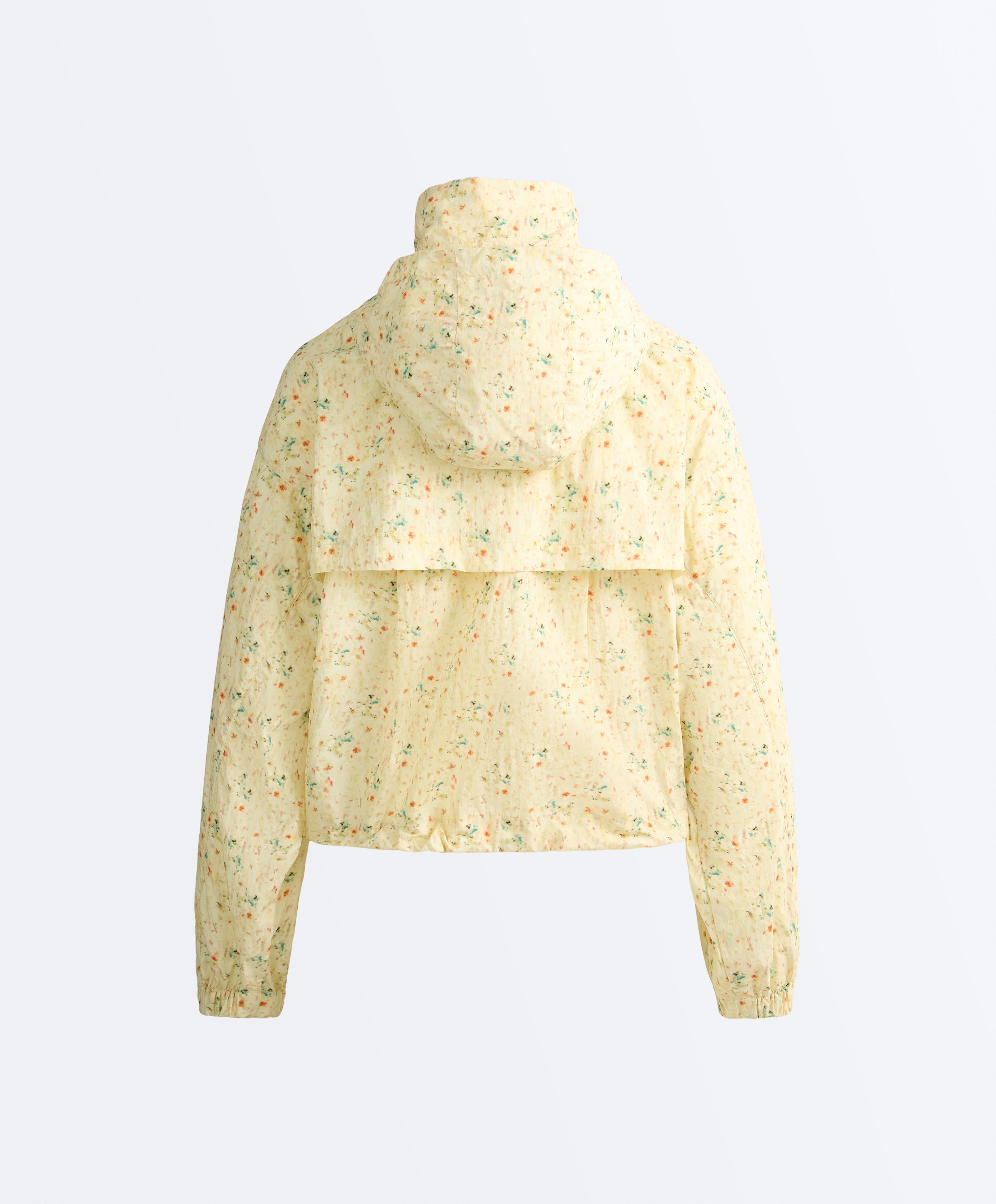 Printed water-repellent track jacket — YELLOW