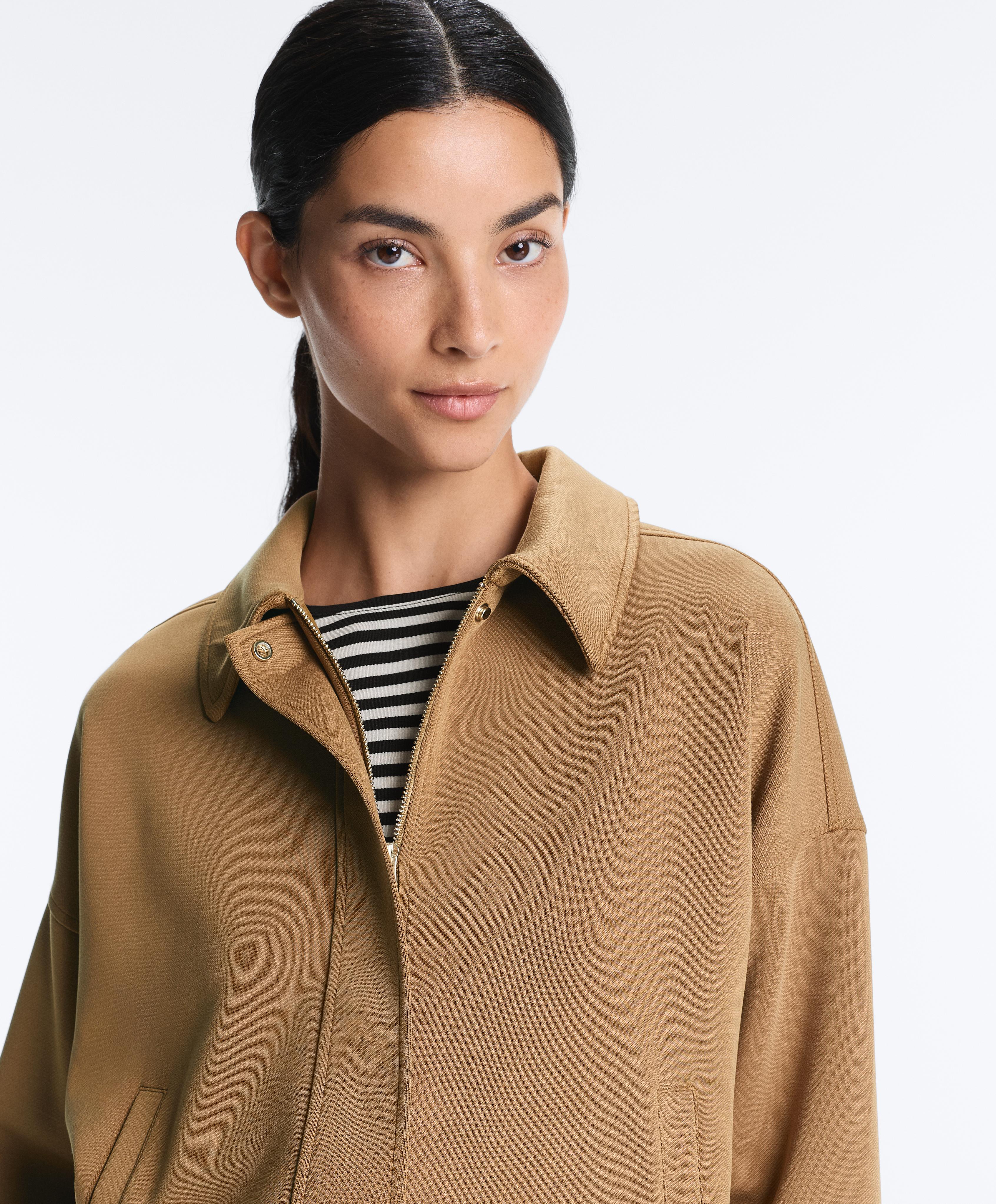 Twill Utility jacket with belt — COPPER