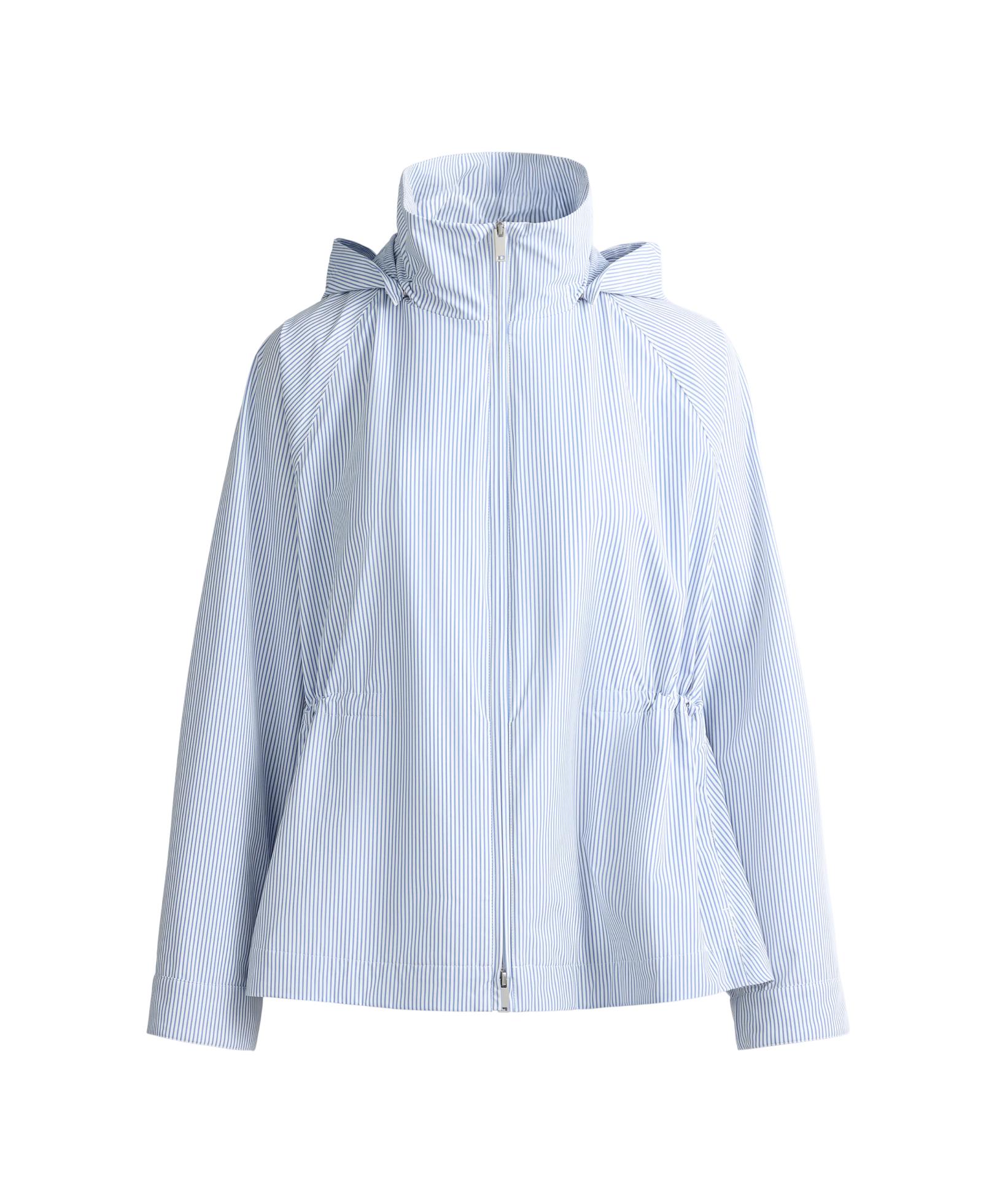 Extra lightweight 10k waterproof striped jacket — PALE BLUE