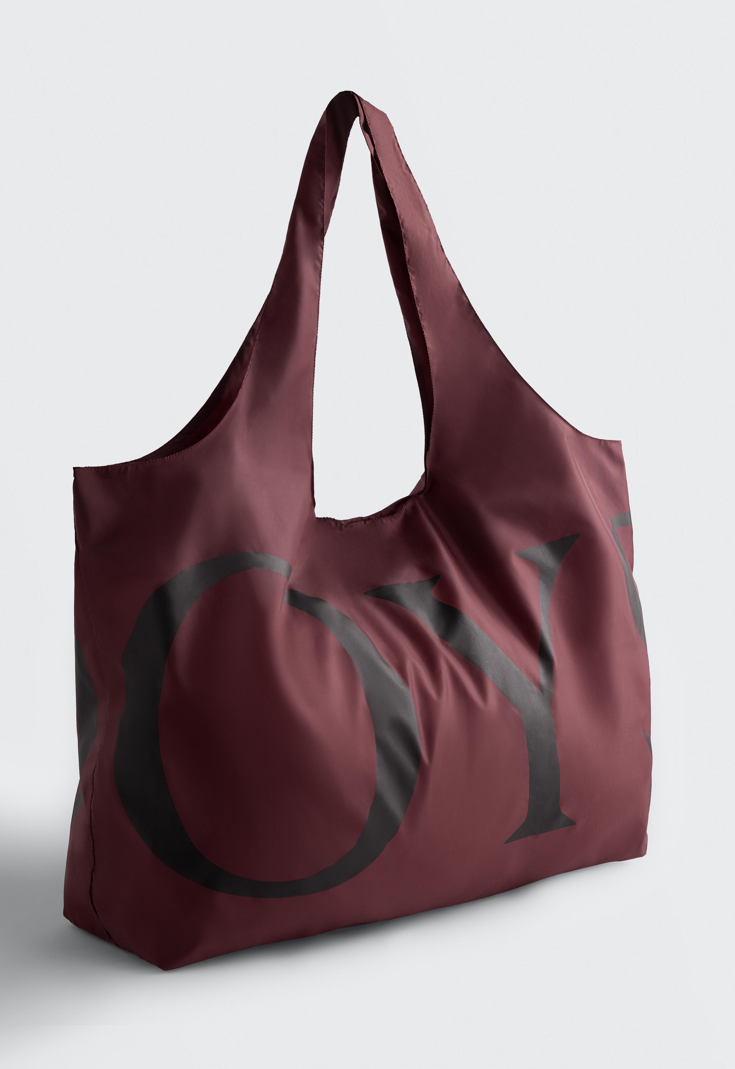 OYSHO Packable Bag — MAROON