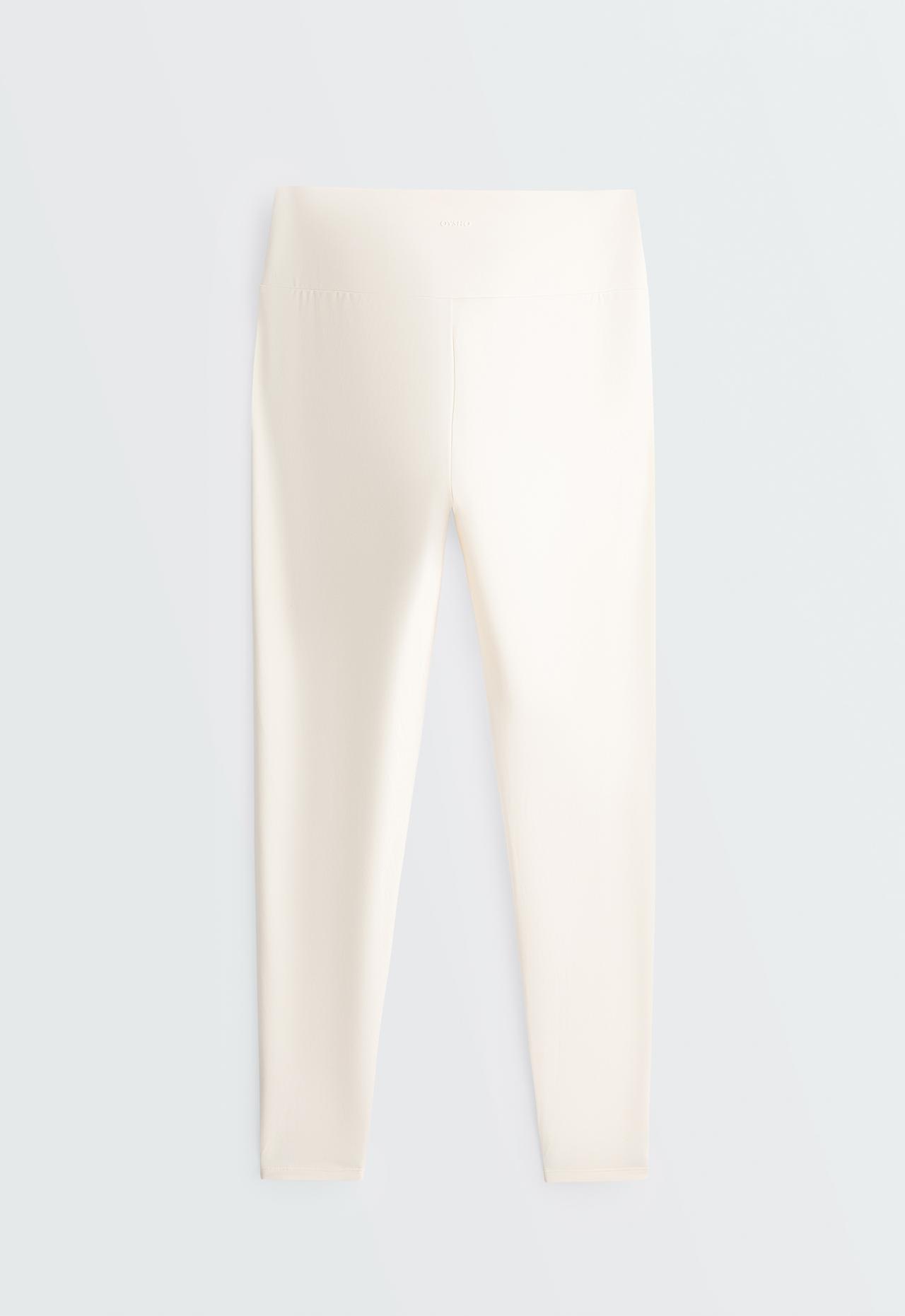 Ankle-length High rise Comfortlux leggings — PALE ECRU