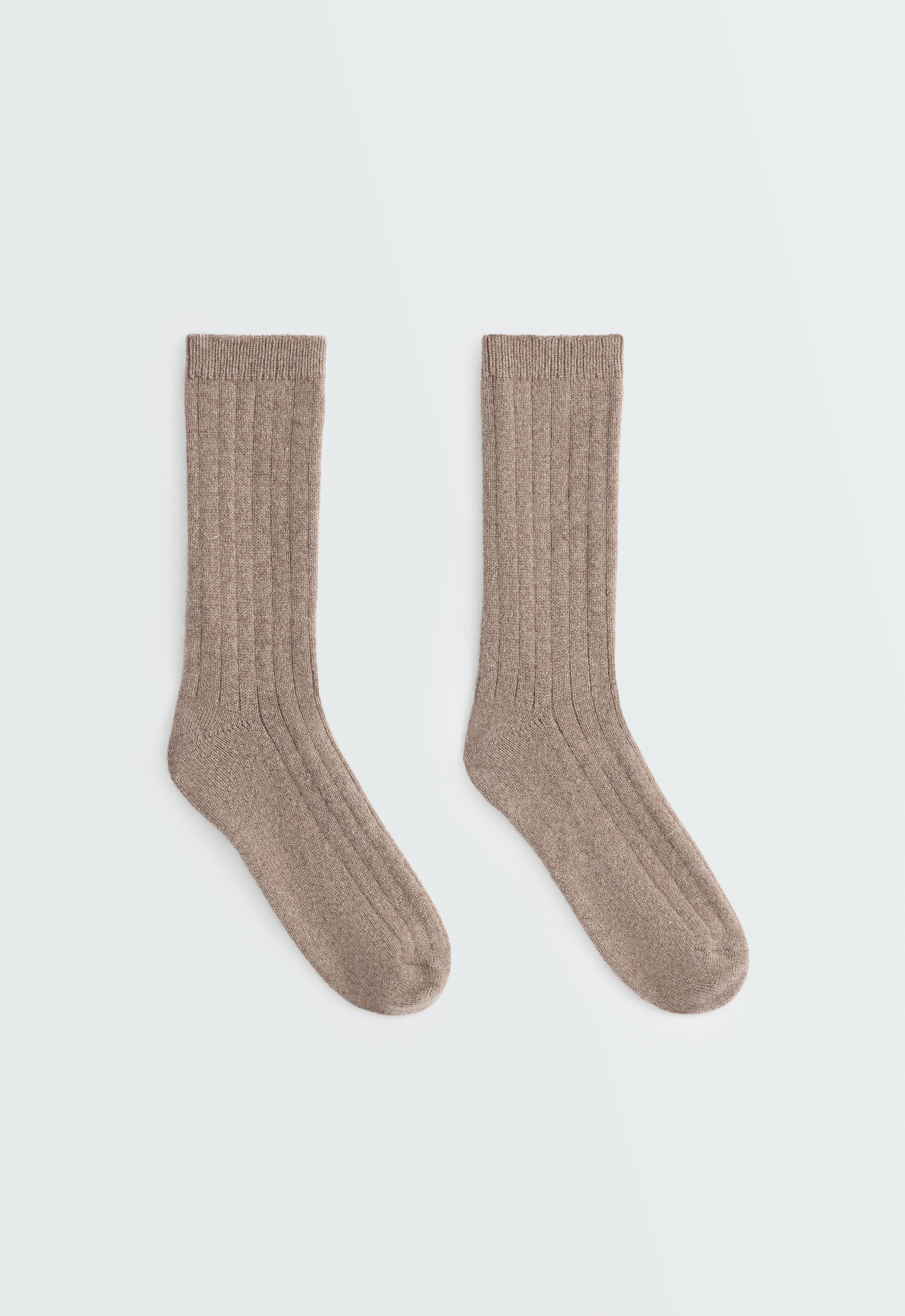 75% cashmere socks — PALE TAN