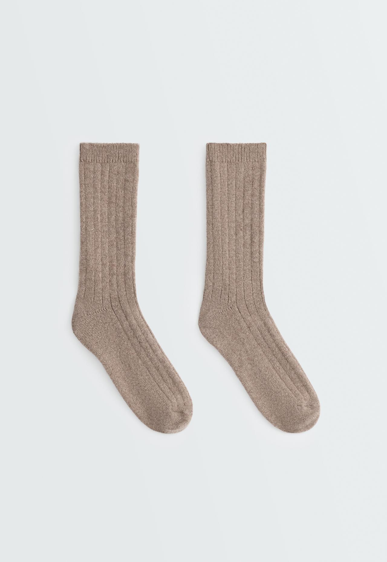 75% cashmere socks — PALE TAN