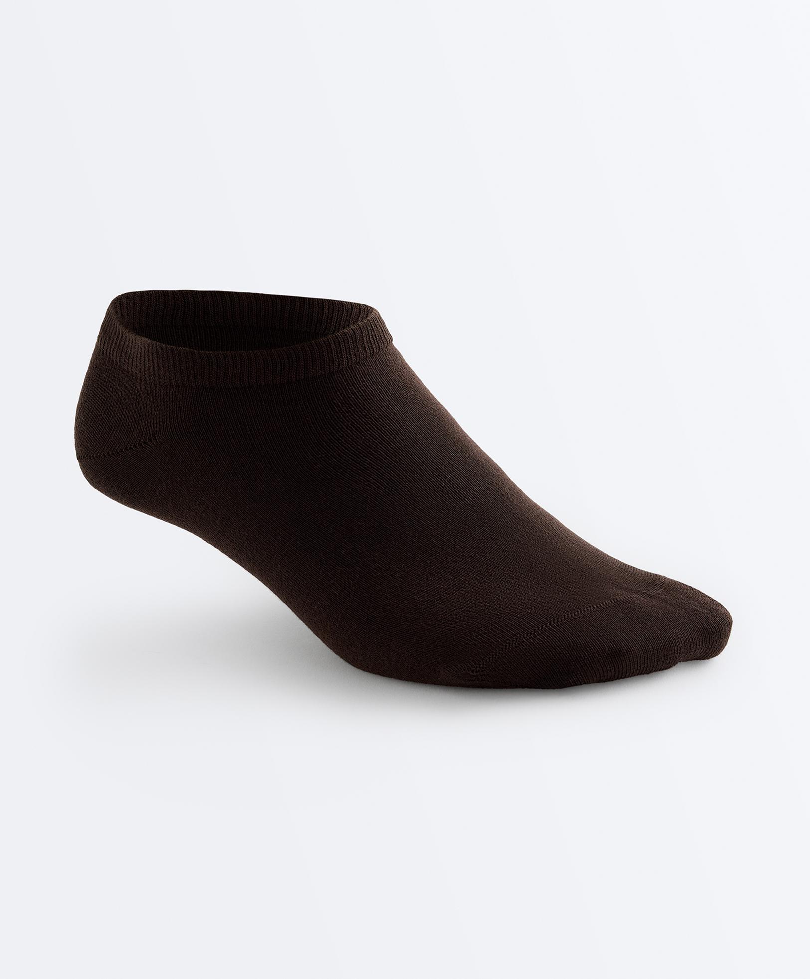 5 pairs of cotton-blend sneaker socks — SAND MELANGE