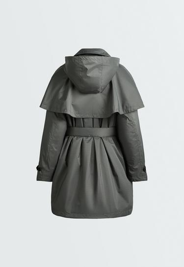 Padded waterproof 10k fellex® jacket with aerogel print reveal effect — MID GREY 8