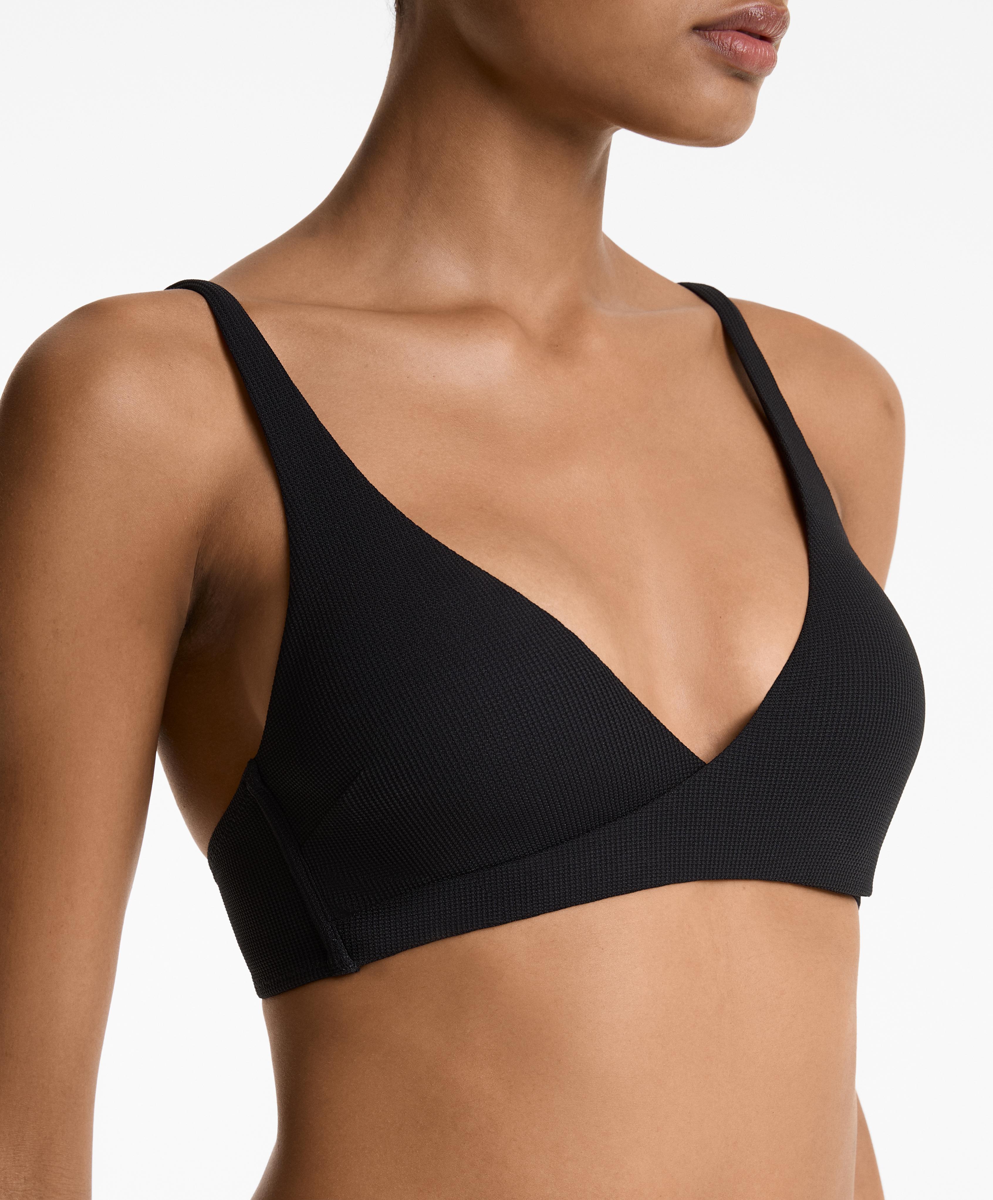 Piqué crossover halter bikini top Piqué crossover halter bikini top